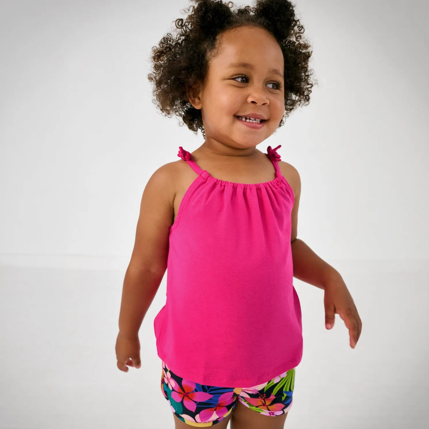 Mighty Magenta Bow Strap Tank