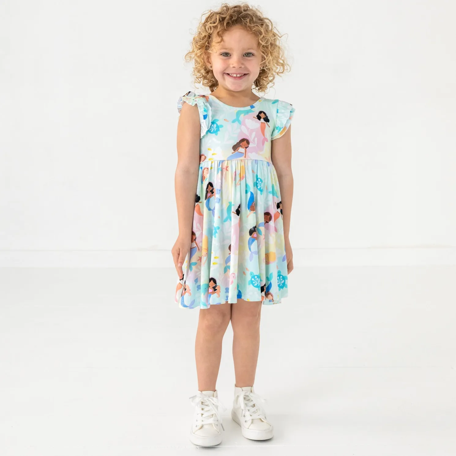 Mystic Mermaids Flutter Twirl Dress