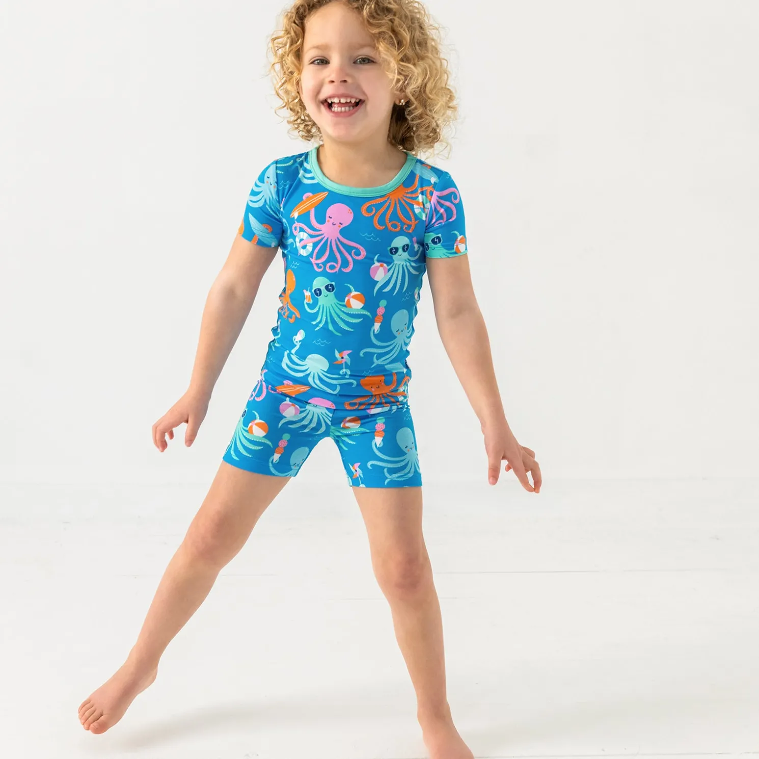 Octopus Party Two-Piece Pajama Set