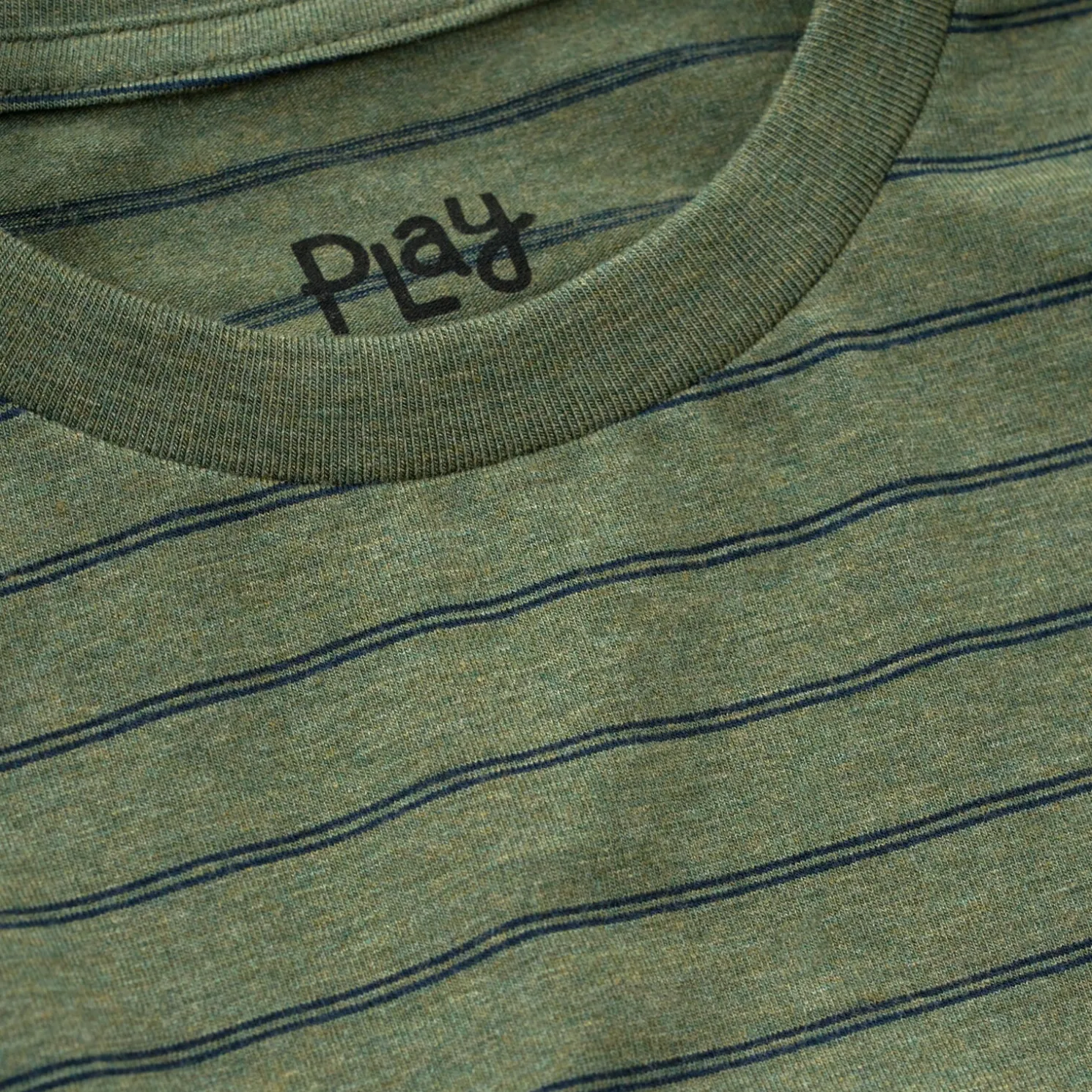 Olive Stripes Relaxed Tee