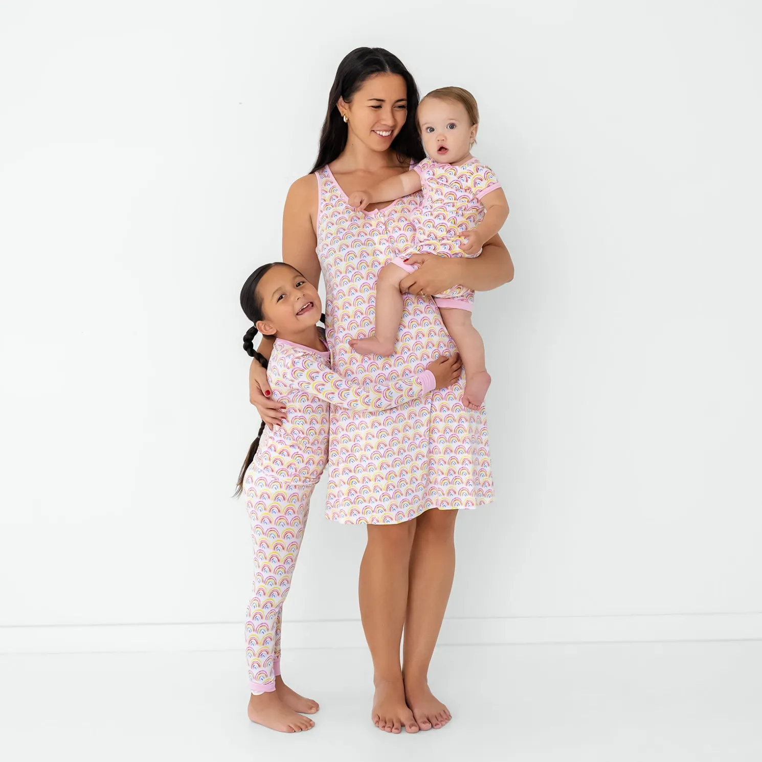 Pastel Rainbows Two-Piece Pajama Set