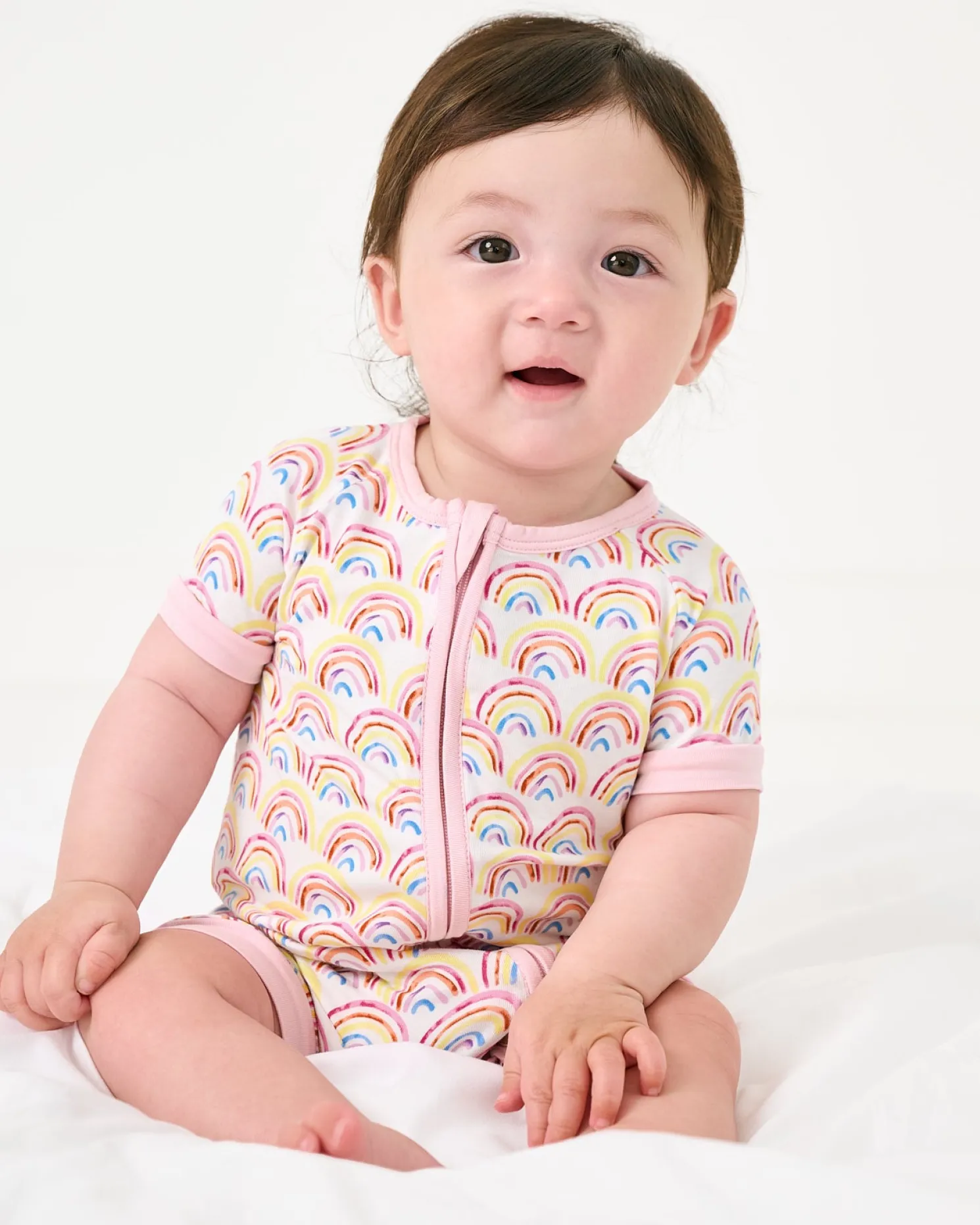 Pastel Rainbows Shorty Zippy