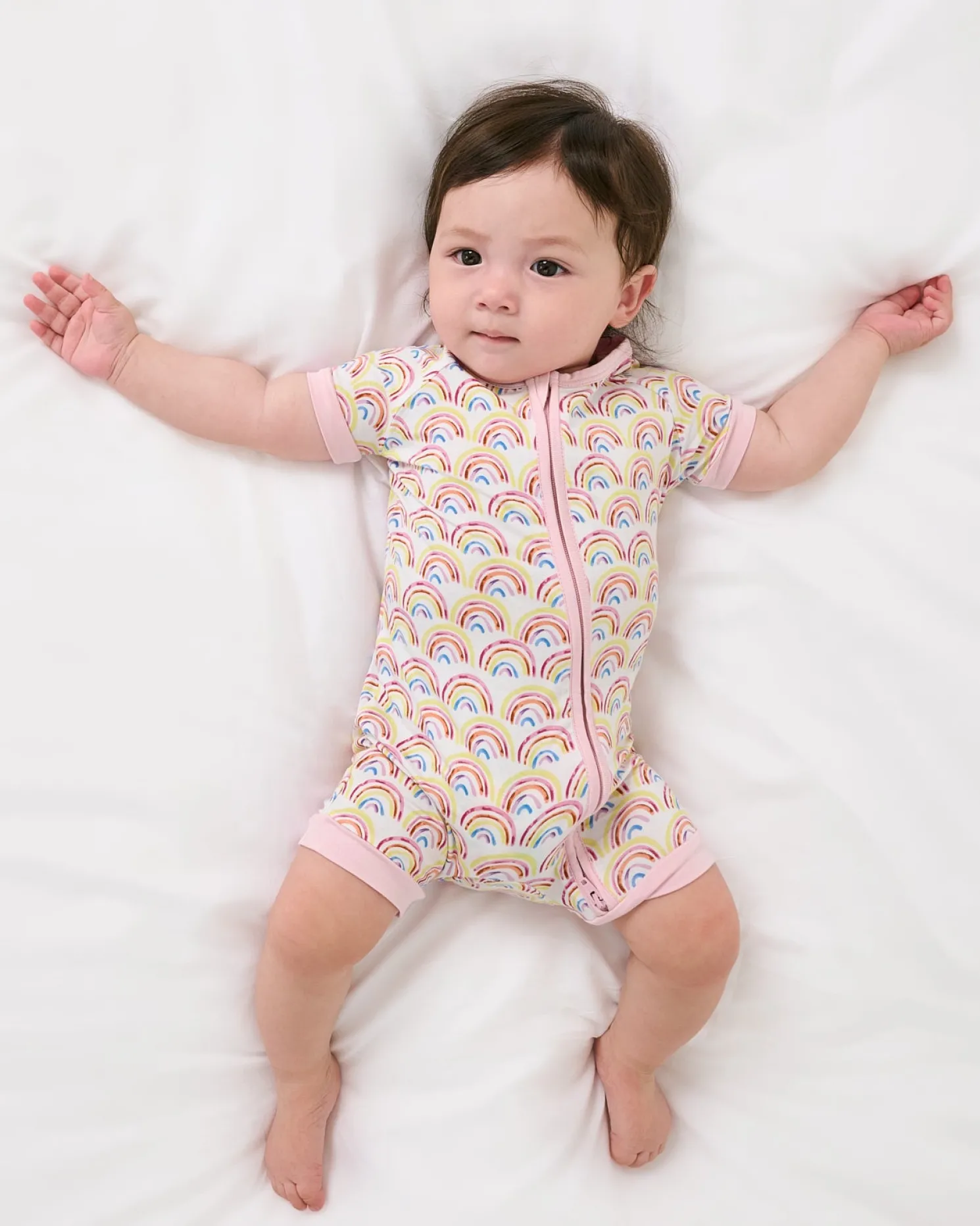 Pastel Rainbows Shorty Zippy