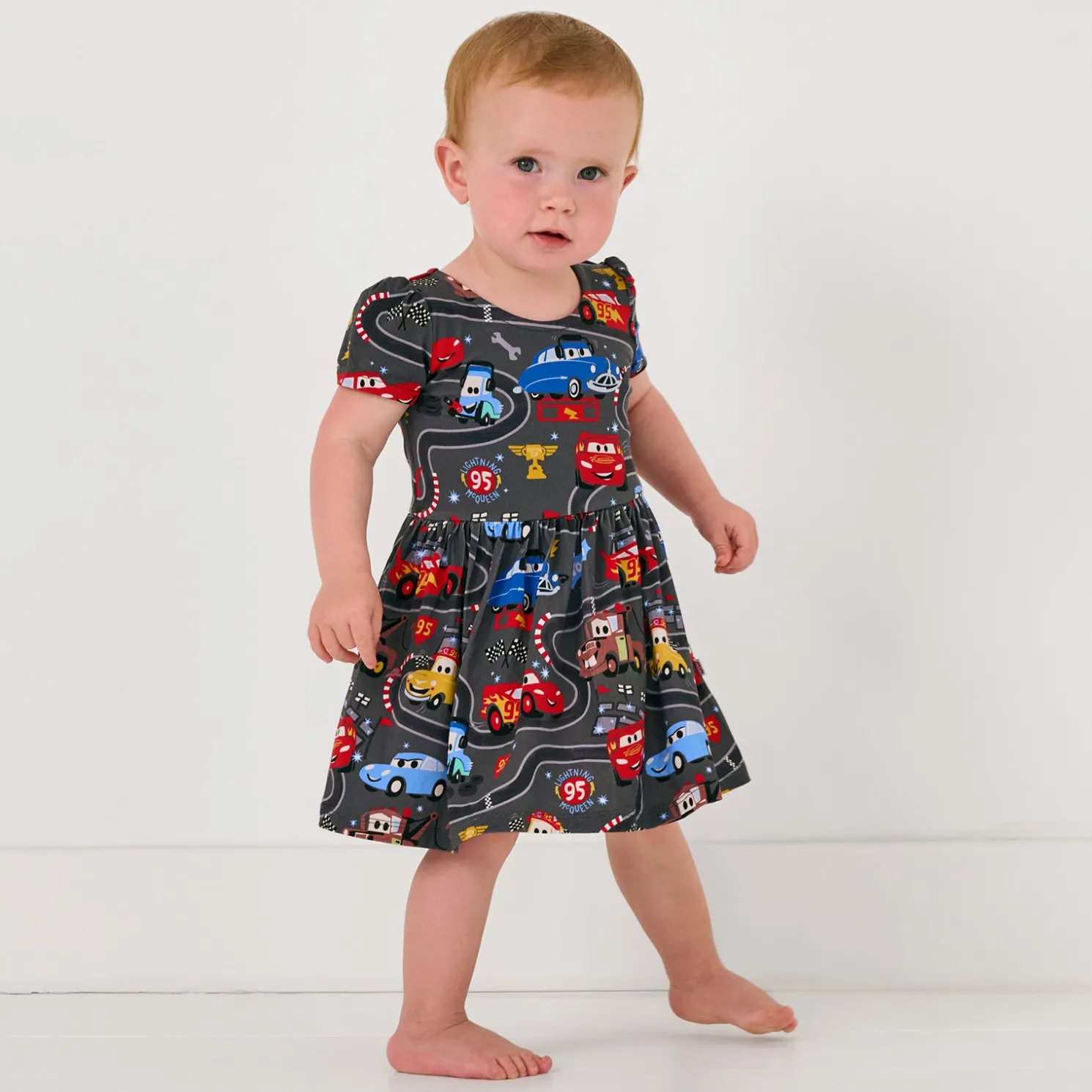 Piston Cup Bow Back Skater Dress with Bodysuit