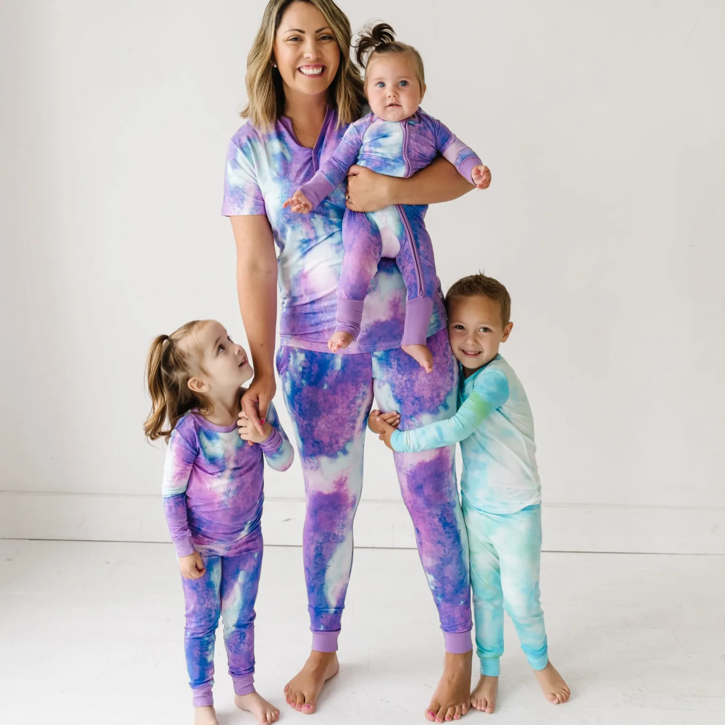 Purple Watercolor Two-Piece Pajama Set