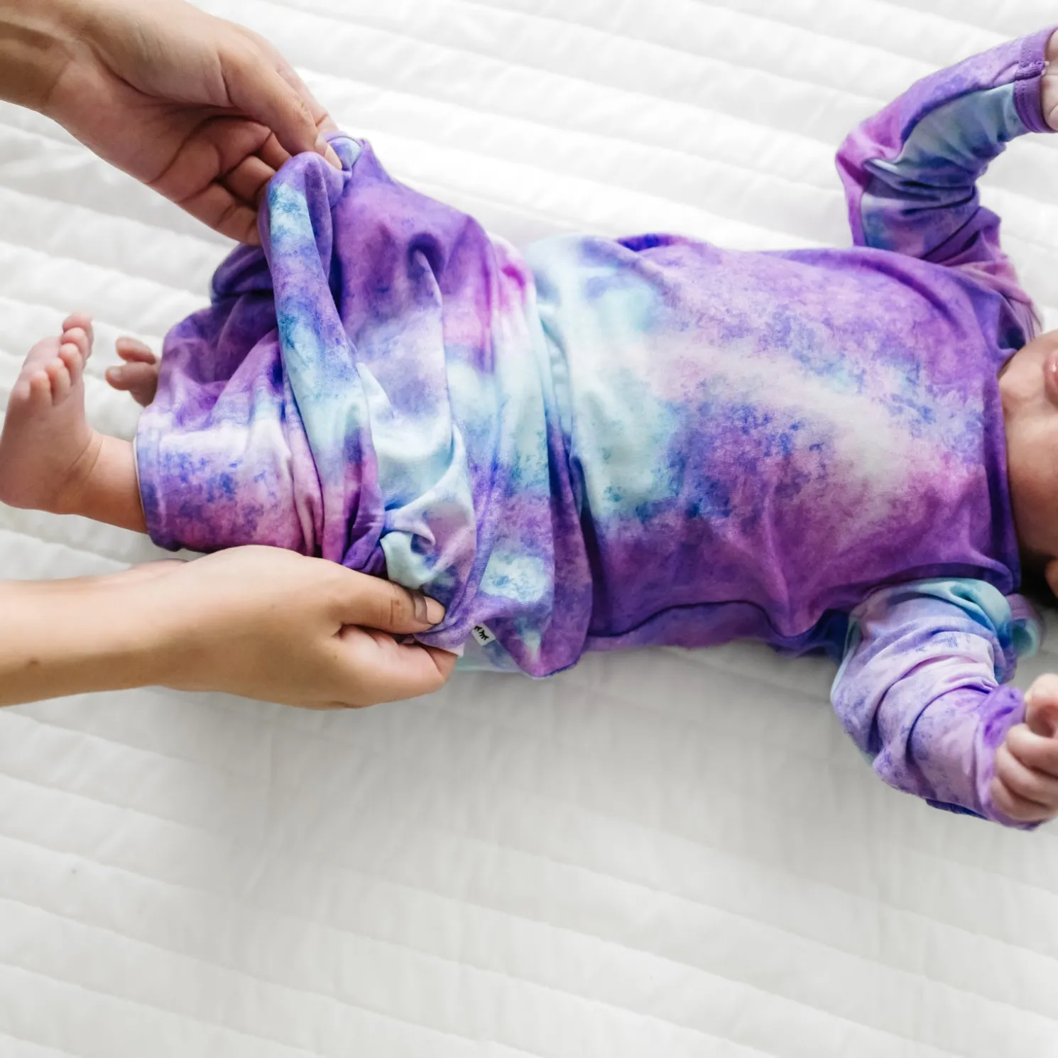 Purple Watercolor Infant Gown