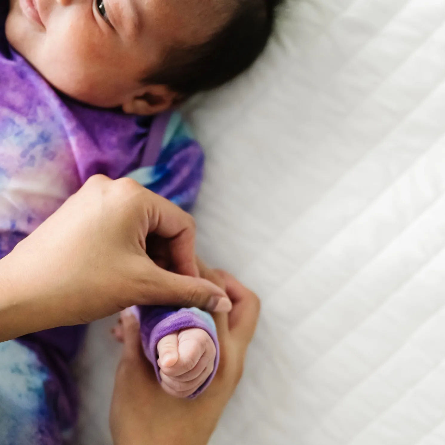 Purple Watercolor Infant Gown