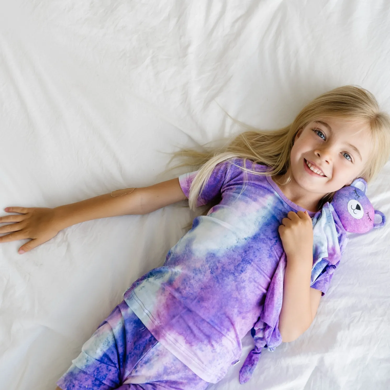 Purple Watercolor Two-Piece Pajama Set