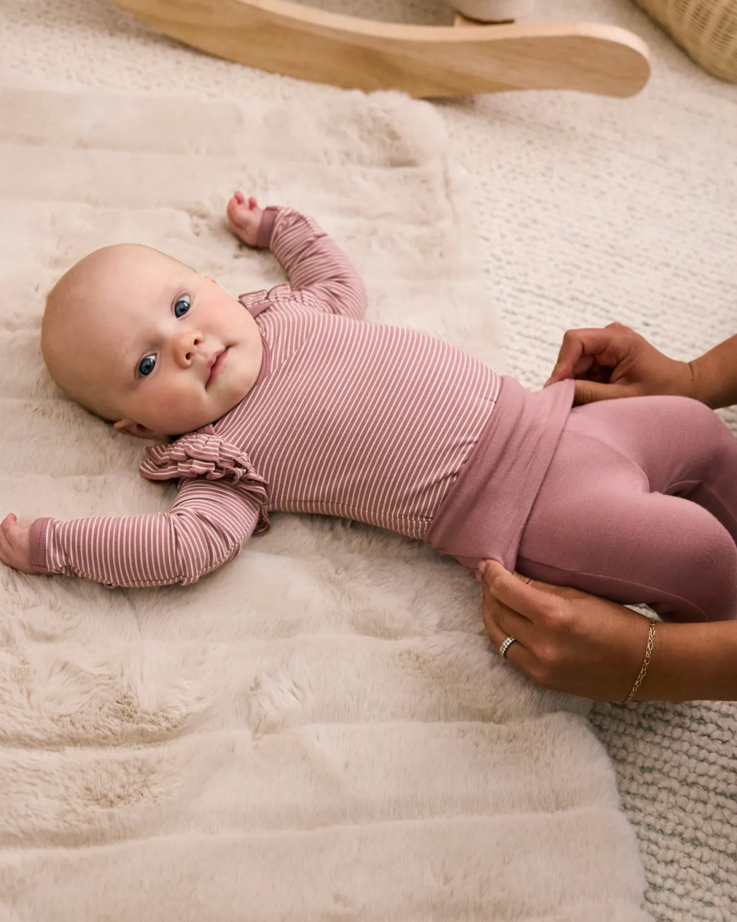 Rosewood Fold-Over Legging