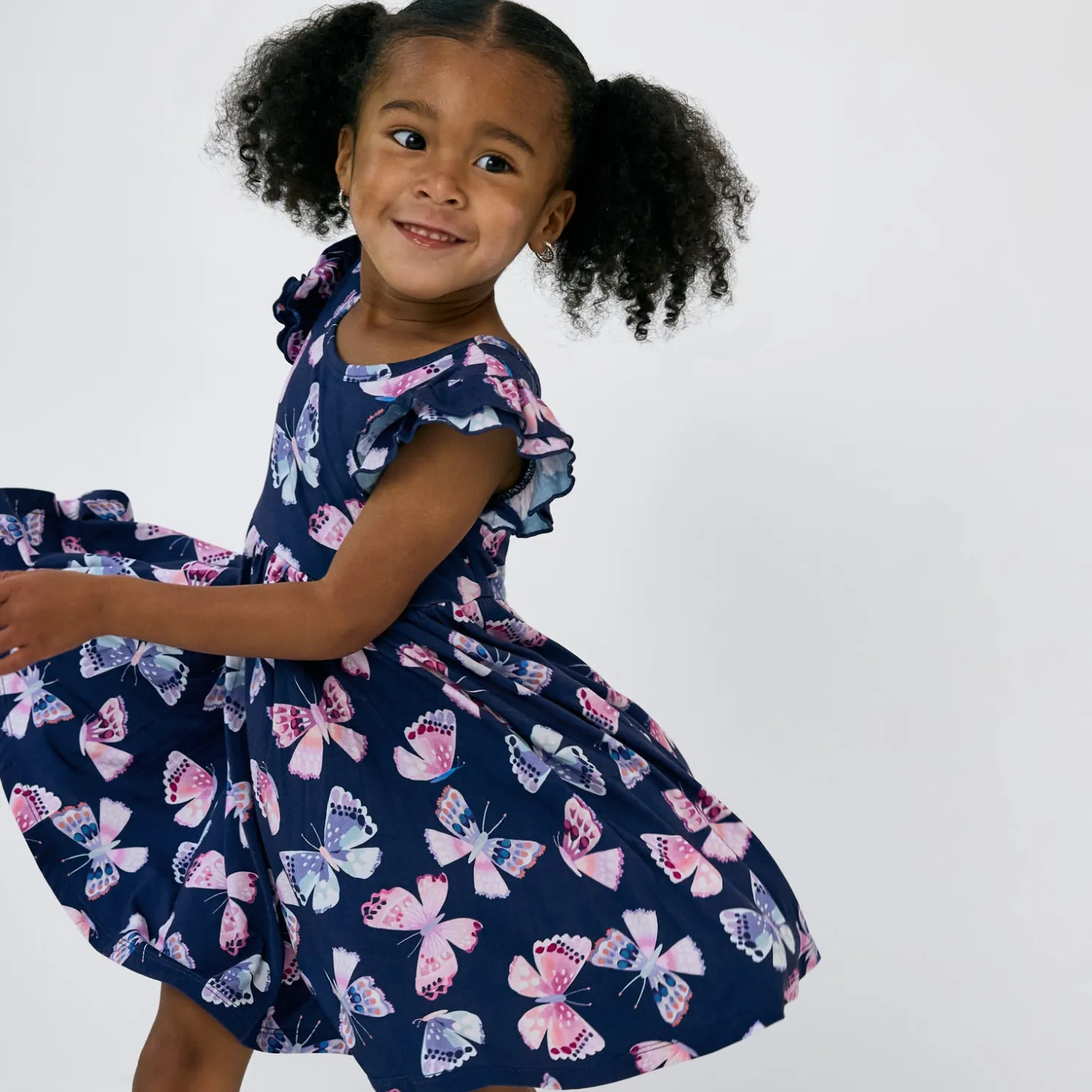 Royal Butterflies Flutter Twirl Dress