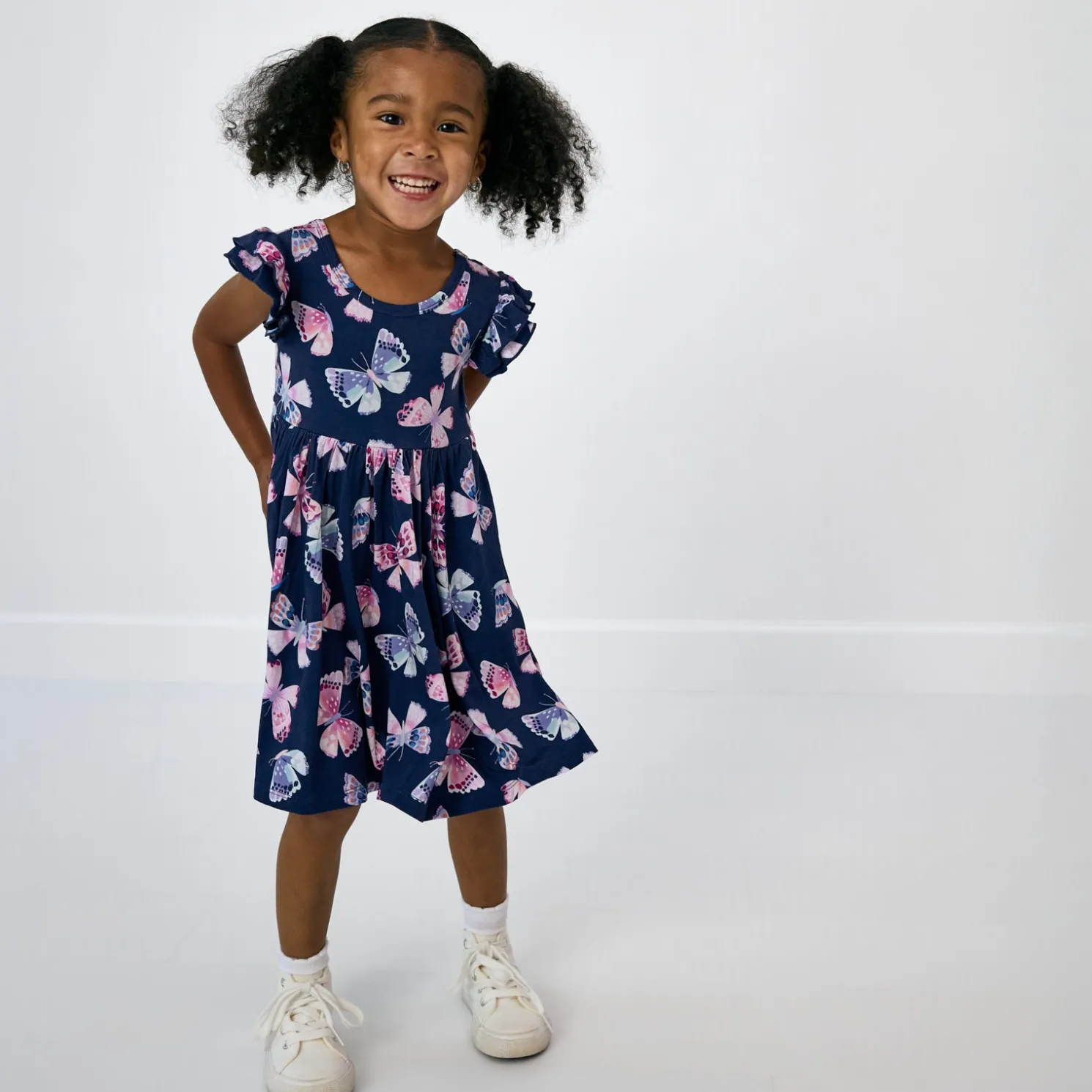 Royal Butterflies Flutter Twirl Dress