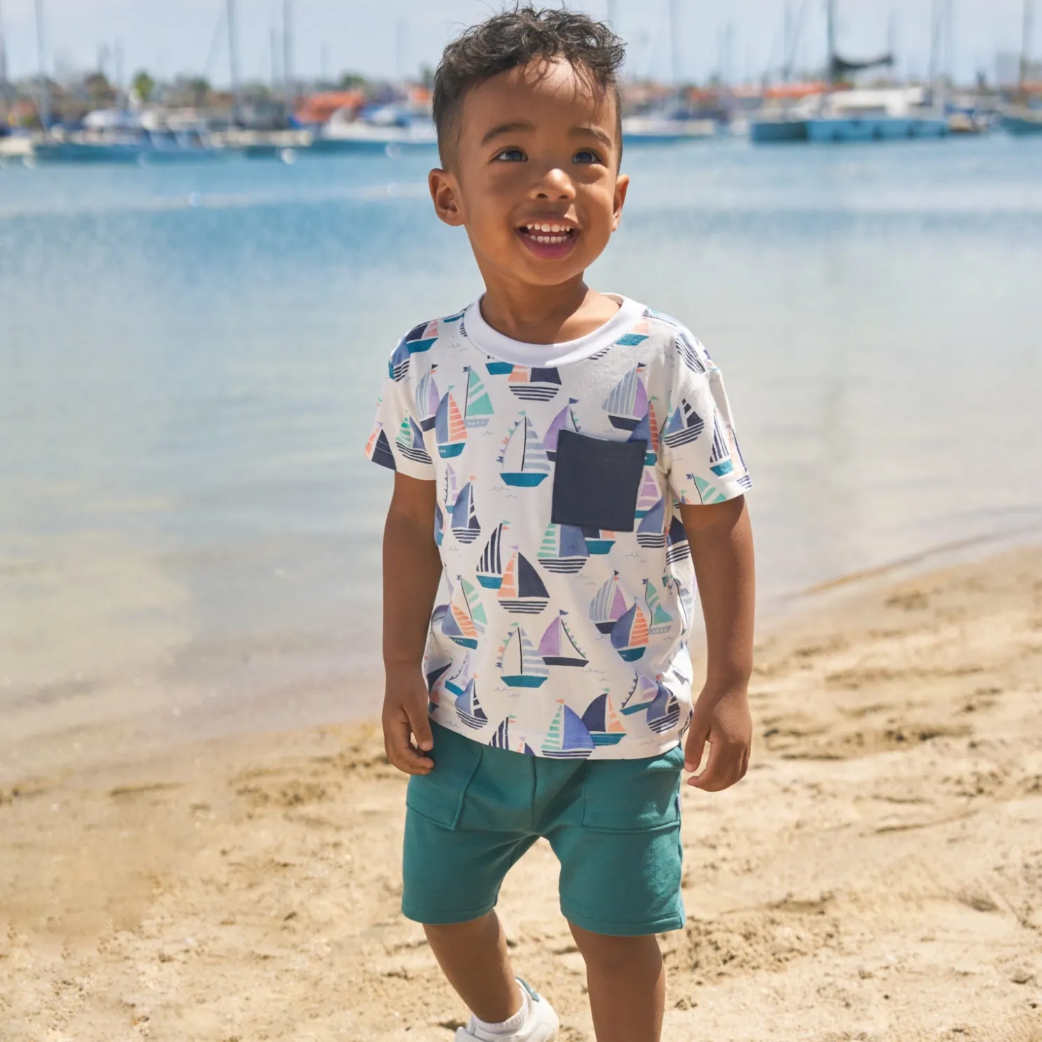 Seas The Day Relaxed Pocket Tee