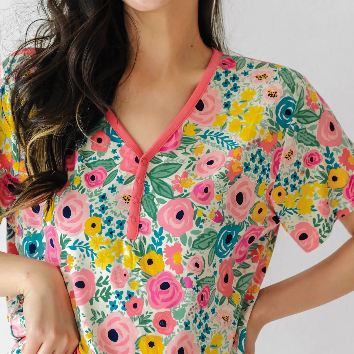 Secret Garden Women's Short Sleeve Pajama Top