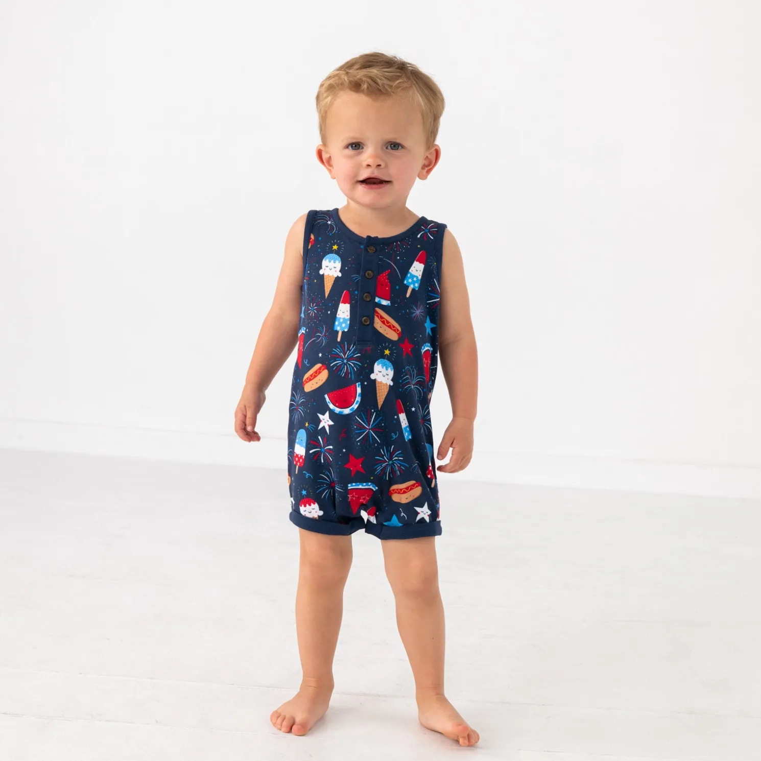 Snacks & Sparkles Henley Romper