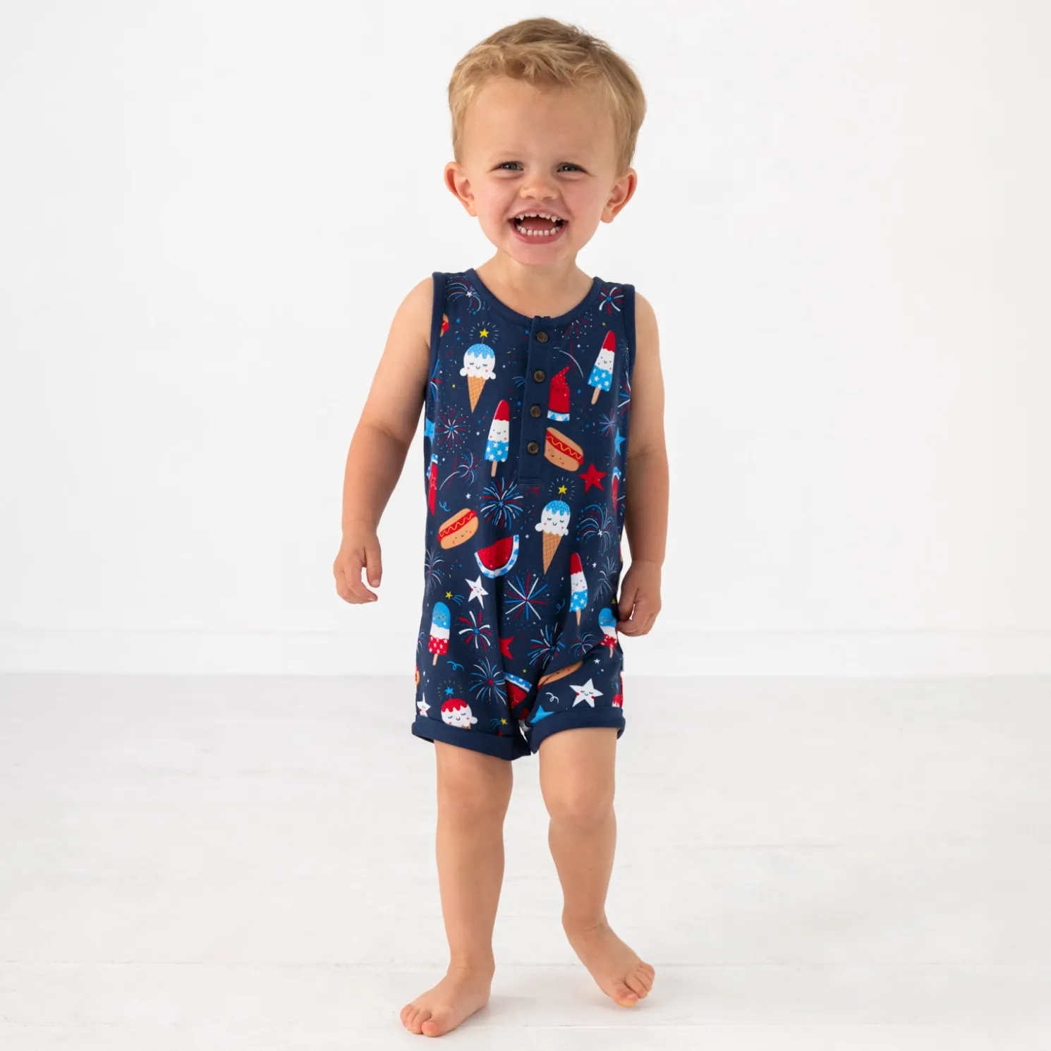 Snacks & Sparkles Henley Romper