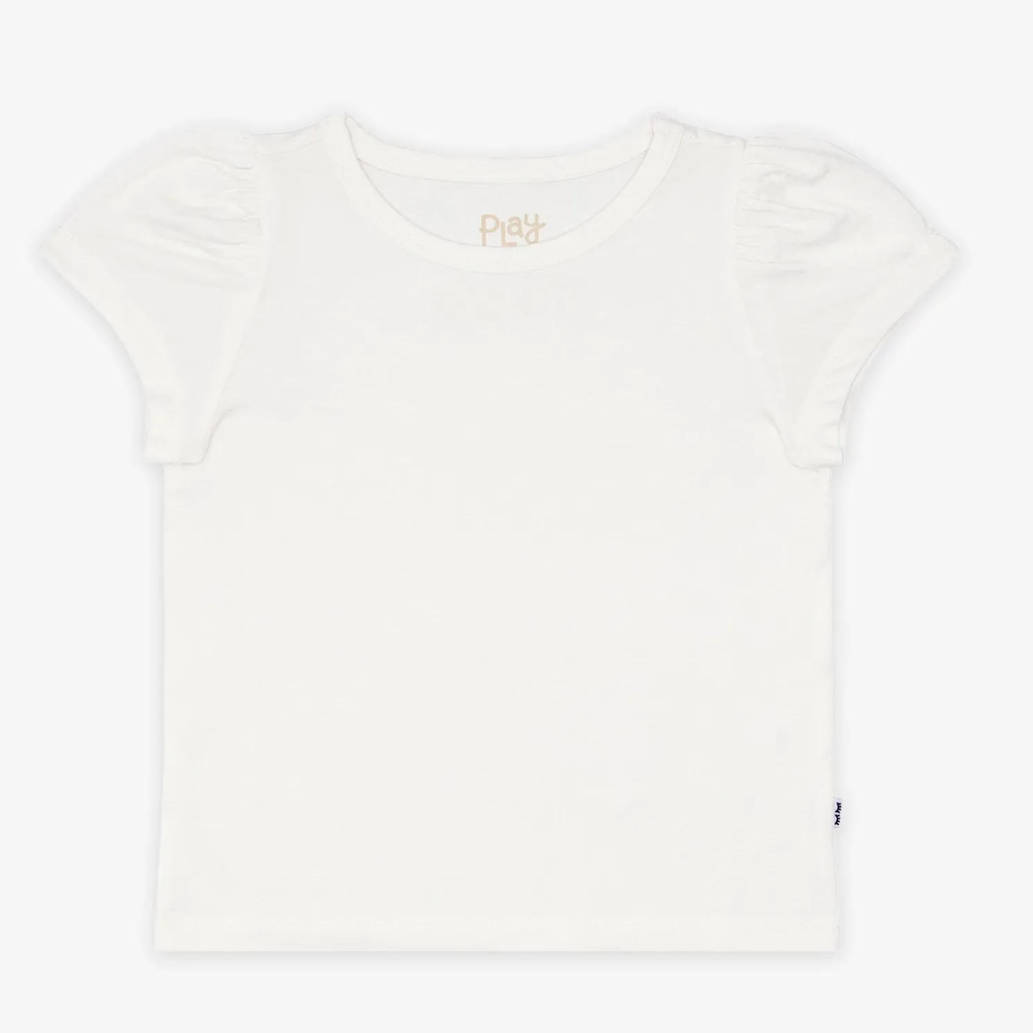 Soft White Puff Sleeve Tee
