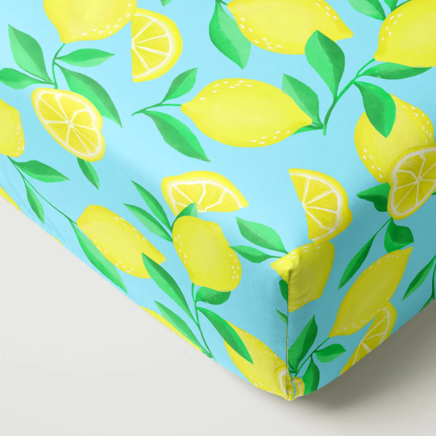 Sunny Citrus Fitted Crib Sheet