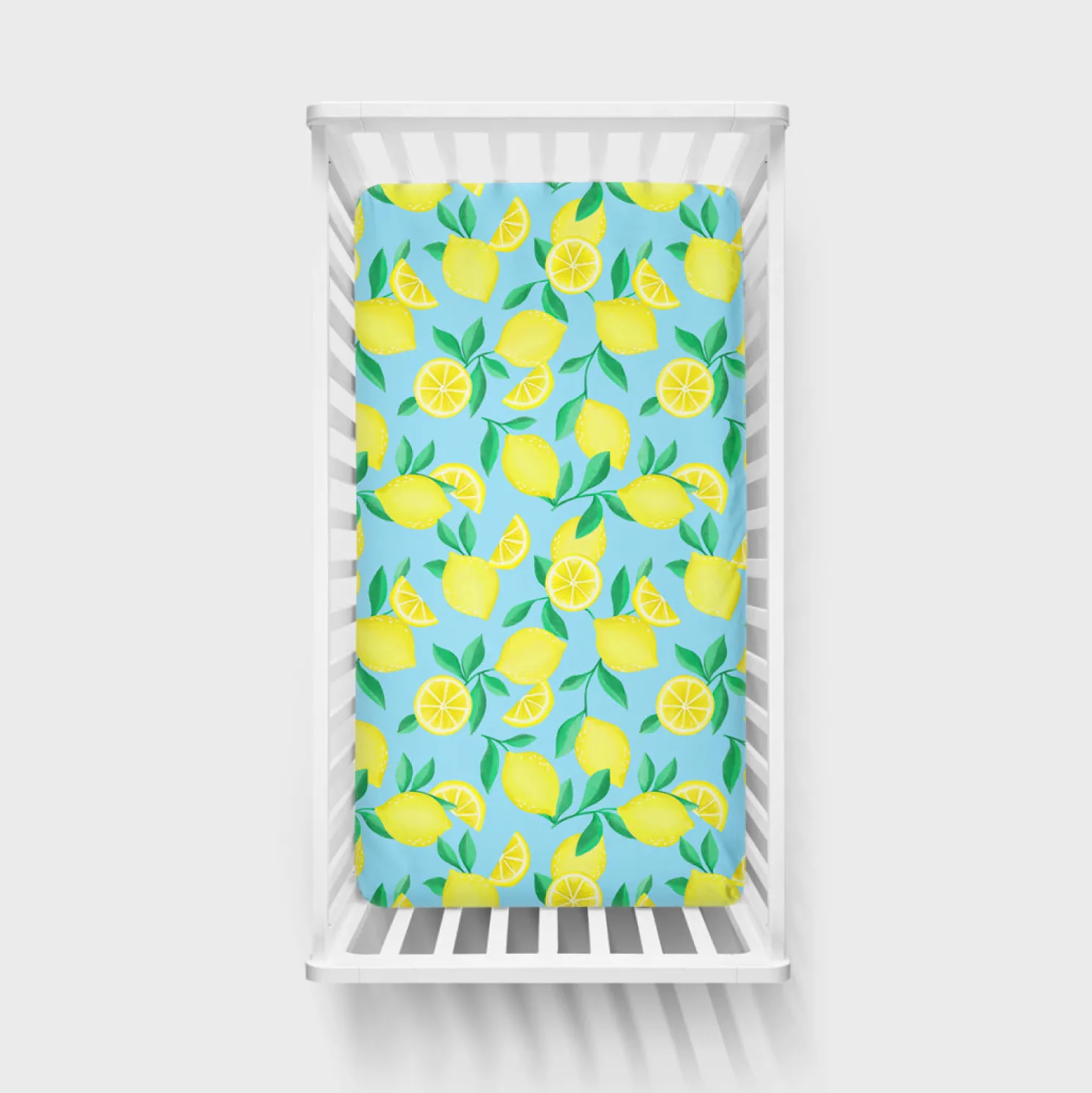 Sunny Citrus Fitted Crib Sheet
