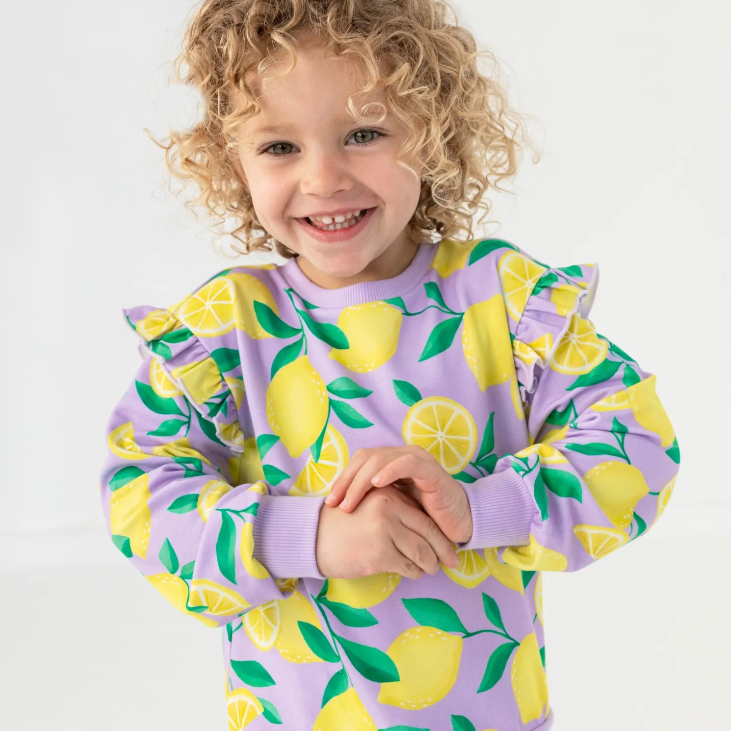 Sunny Citrus Flutter Crewneck