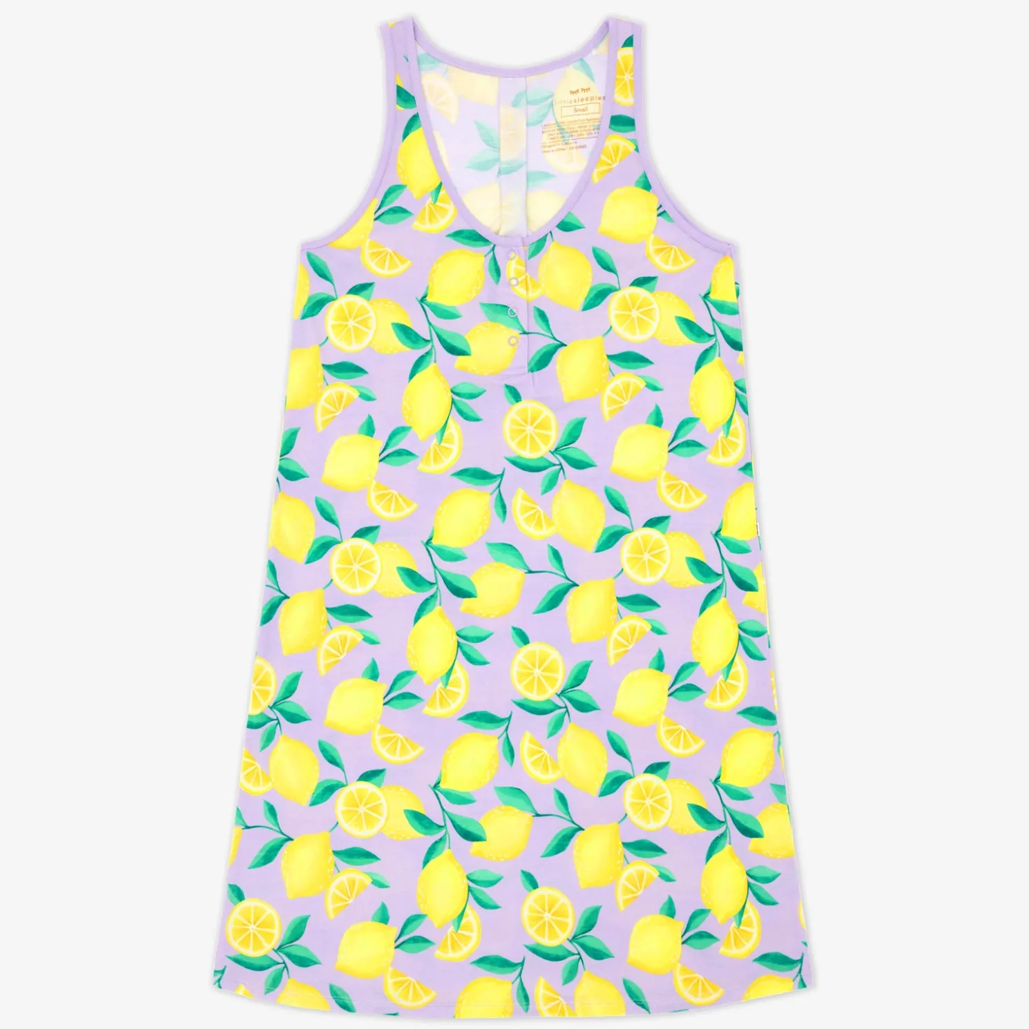 Sunny Citrus Women's Sleeveless Nightgown