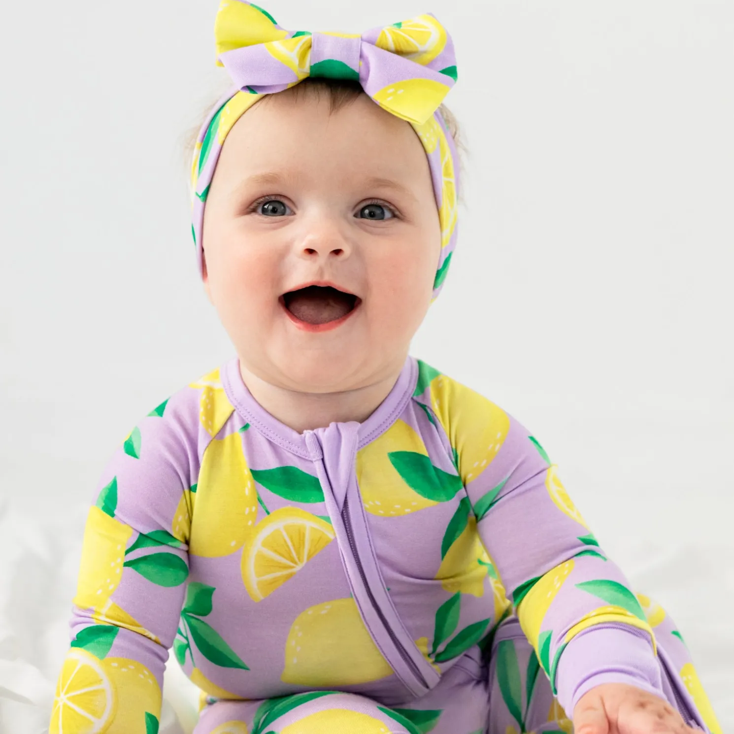 Sunny Citrus Luxe Bow Headband