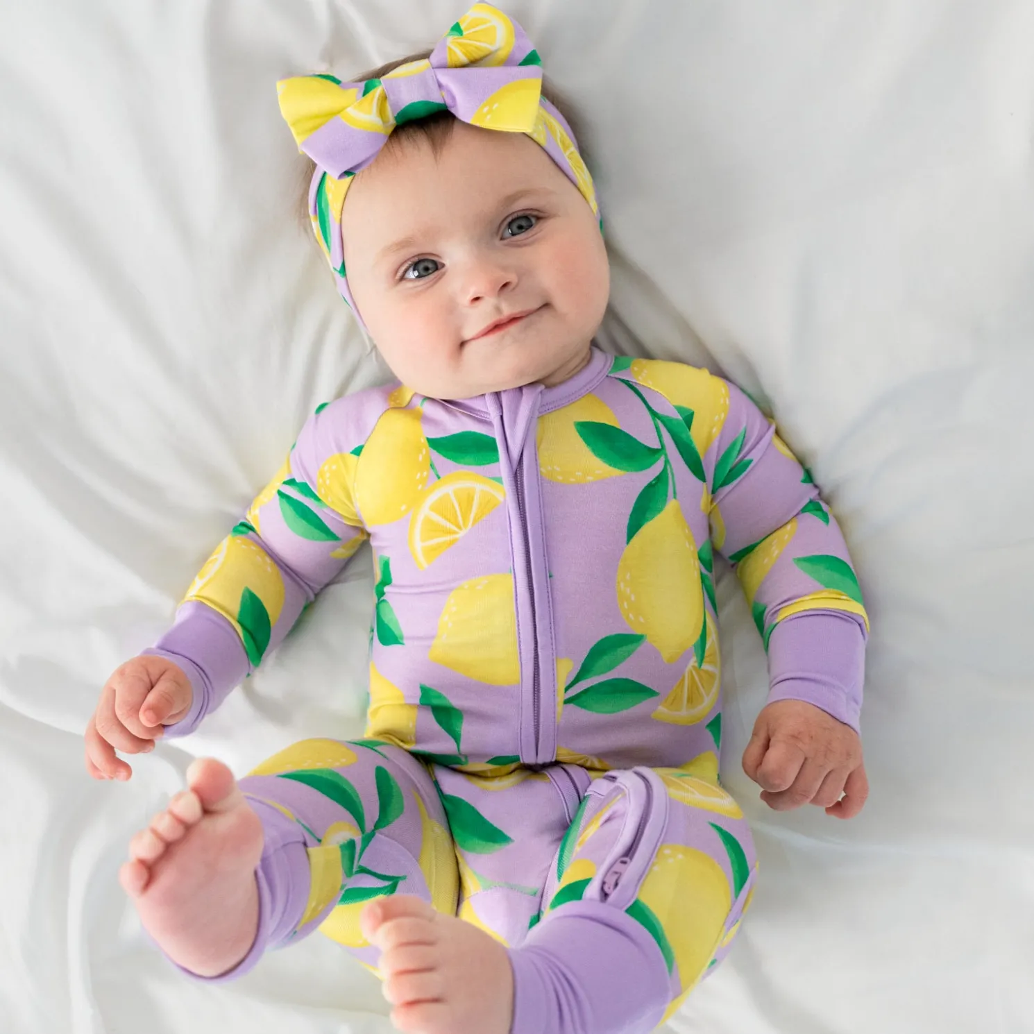 Sunny Citrus Luxe Bow Headband