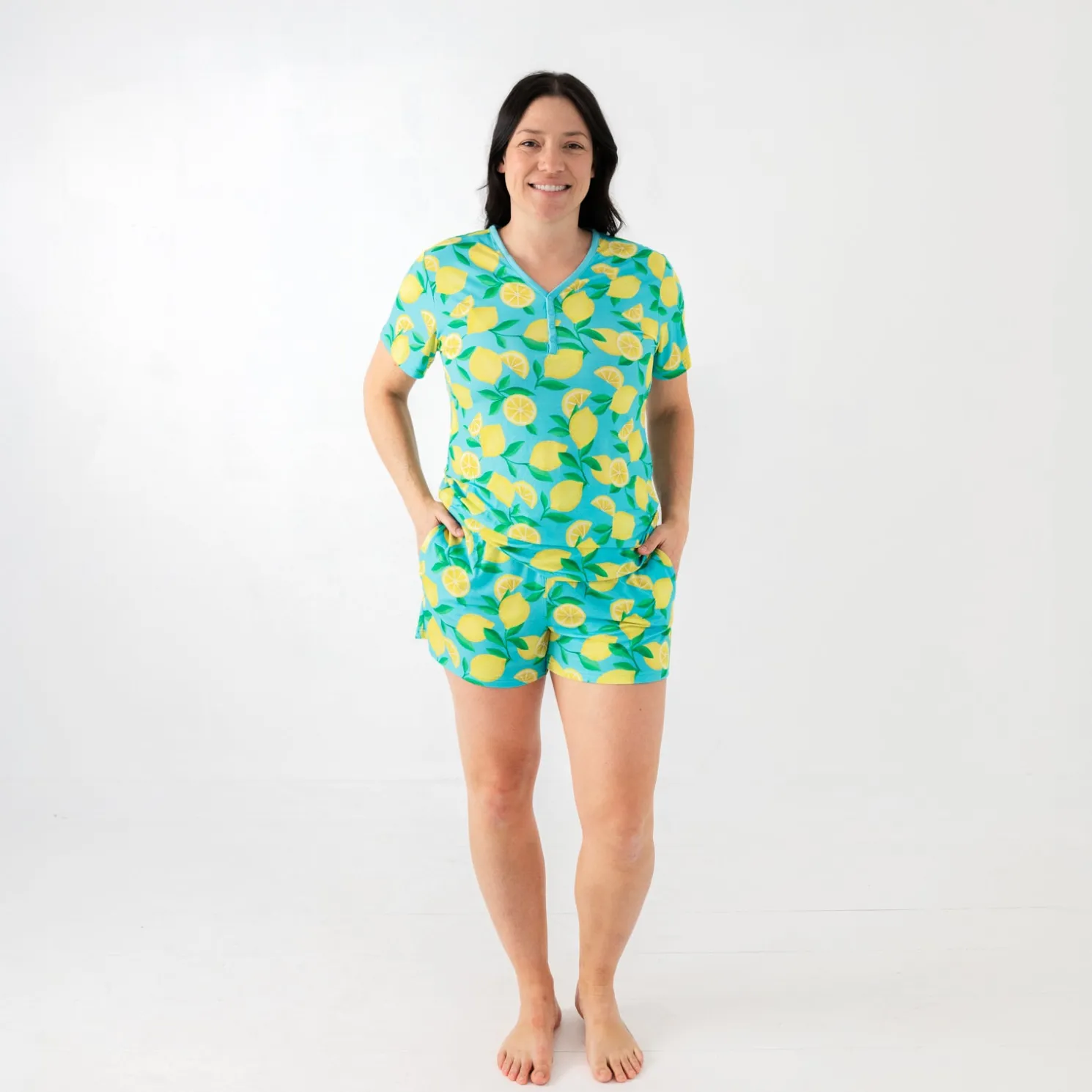 Sunny Citrus Women's Pajama Shorts