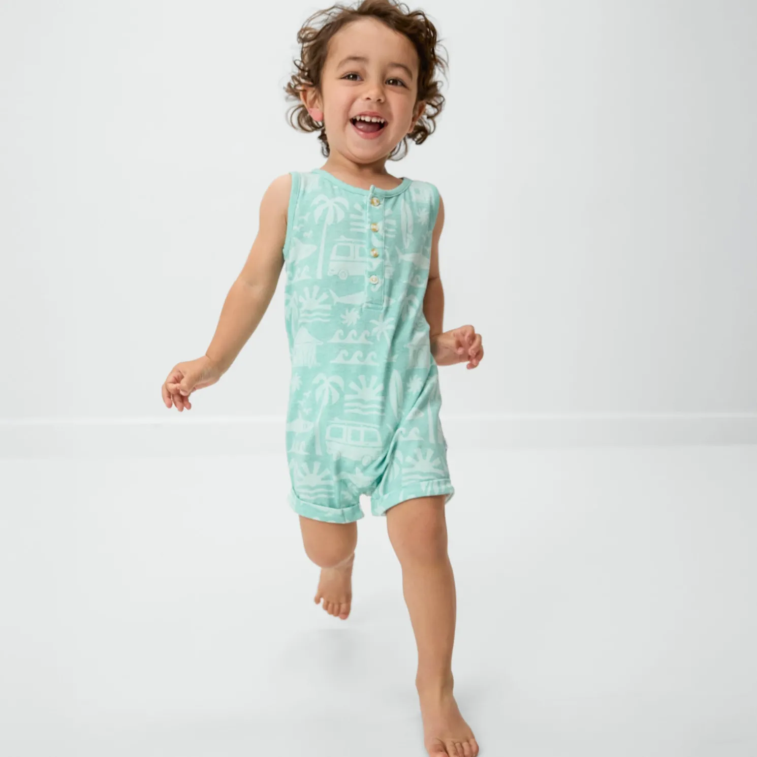 Surf Shack Henley Romper