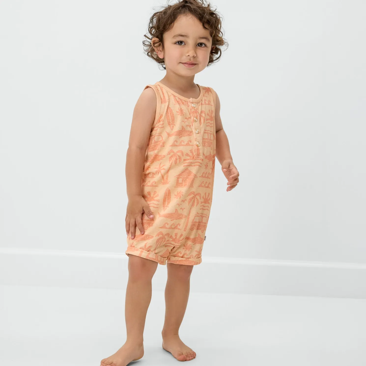 Surf Shack Henley Romper