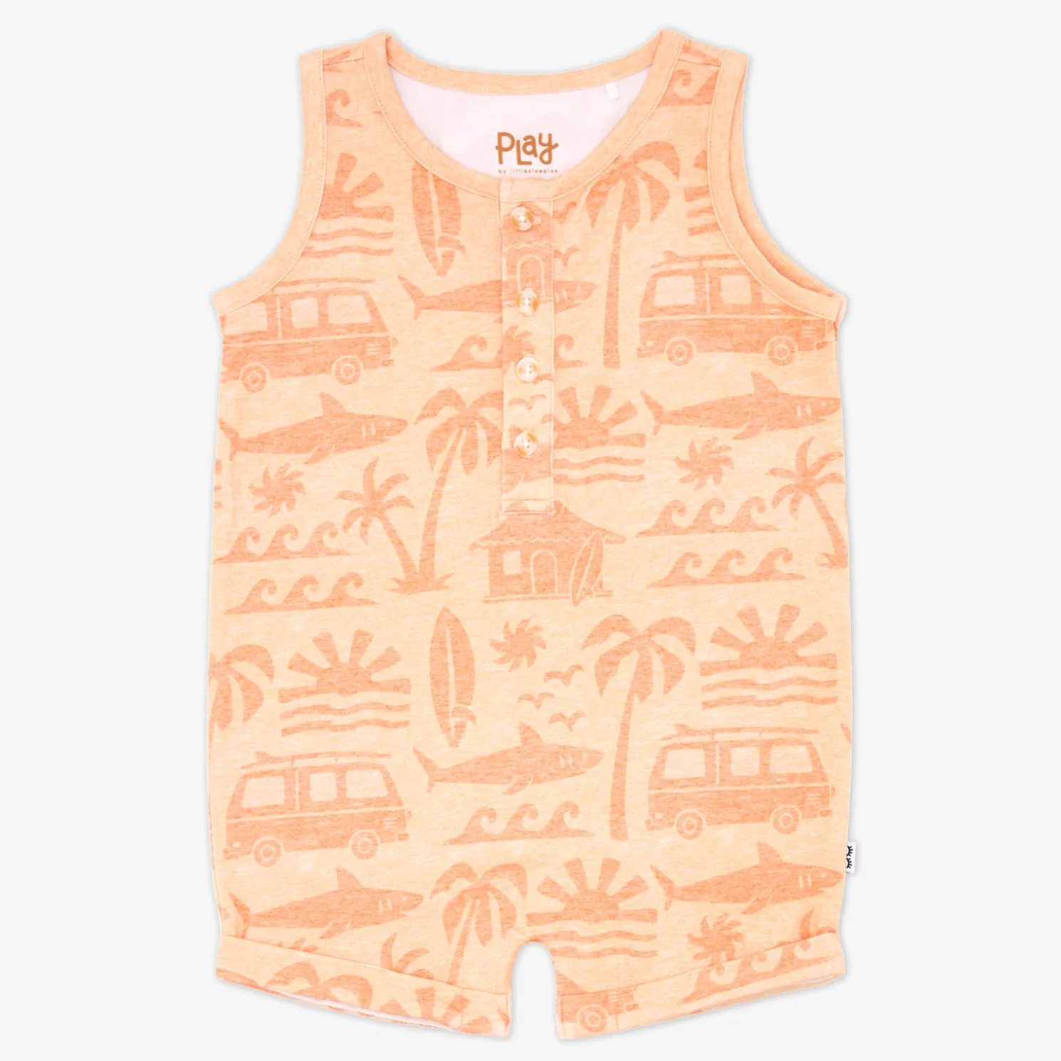 Surf Shack Henley Romper