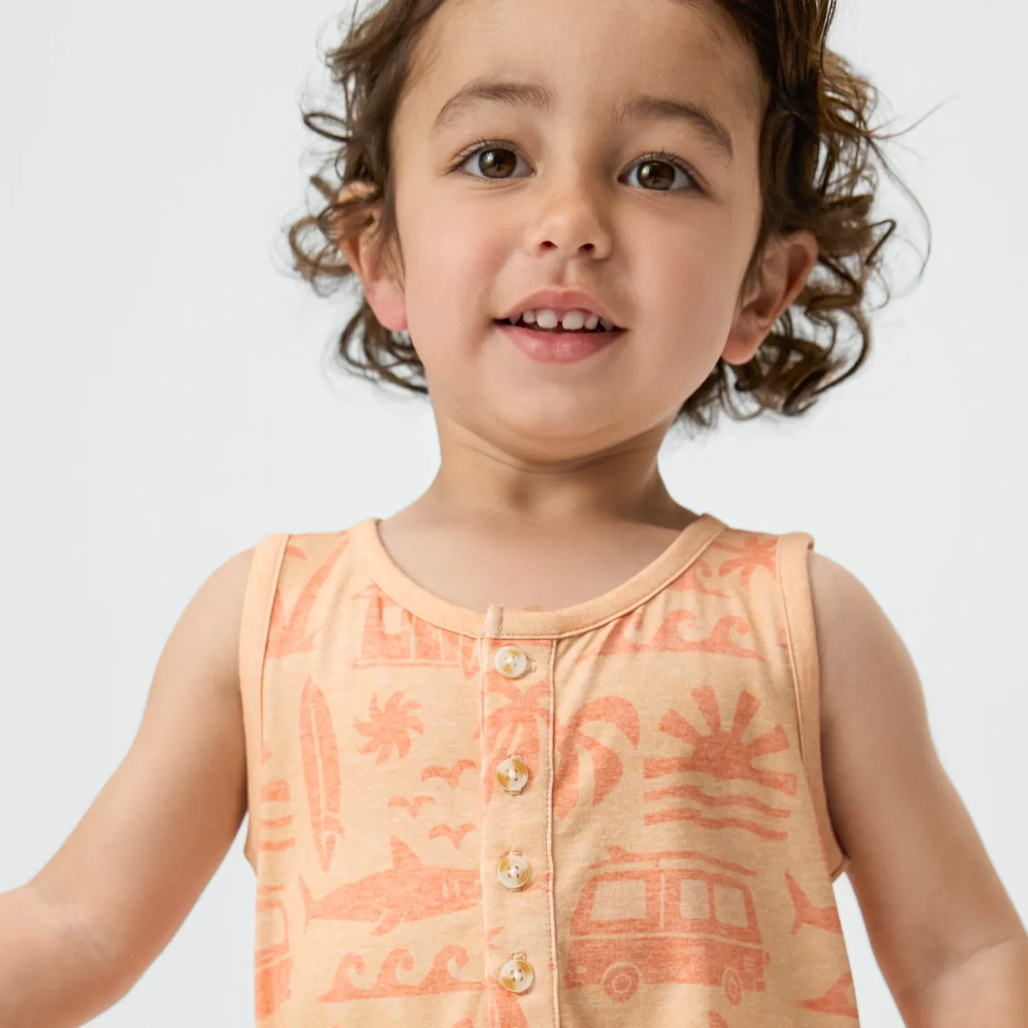 Surf Shack Henley Romper