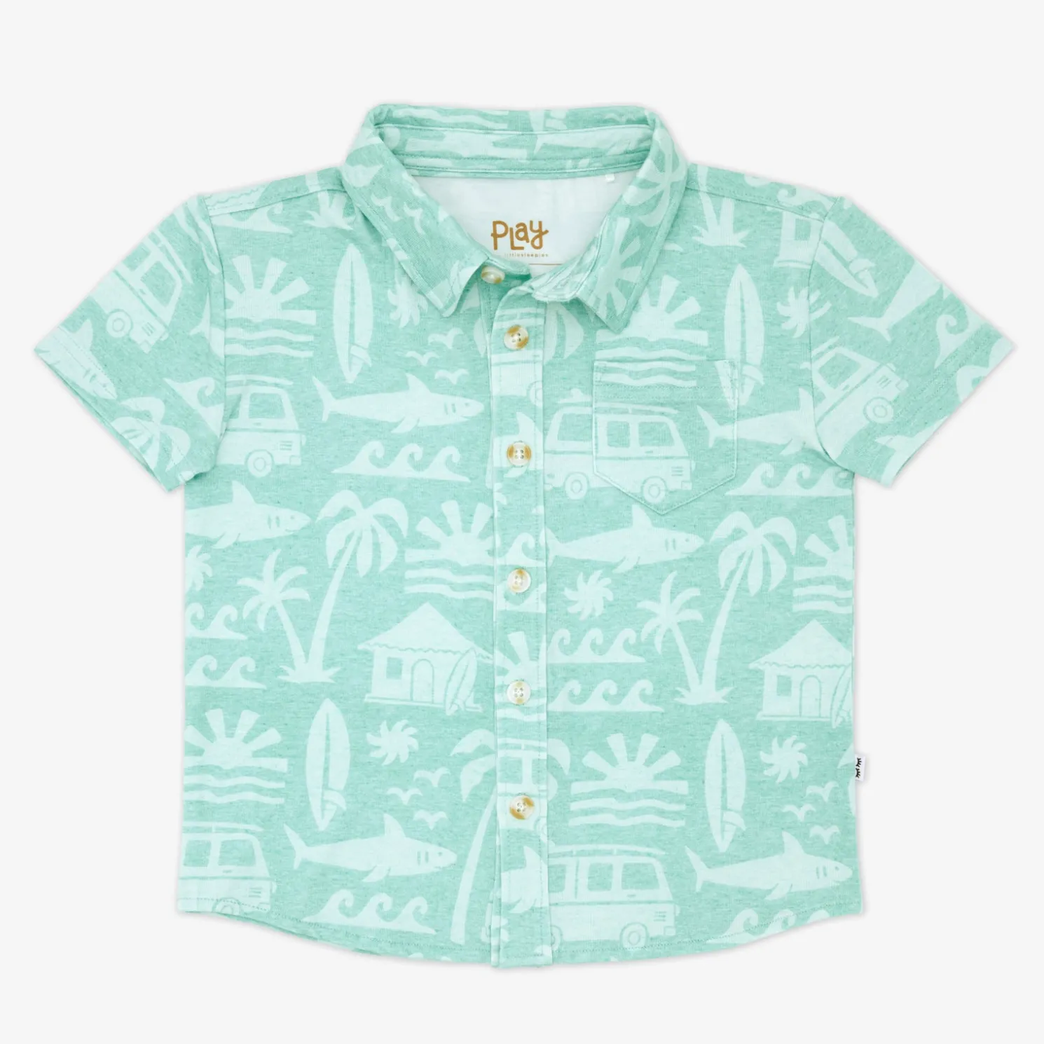Surf Shack Button Down Polo