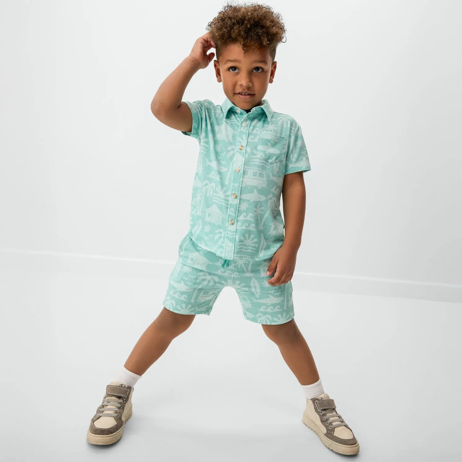 Surf Shack Button Down Polo