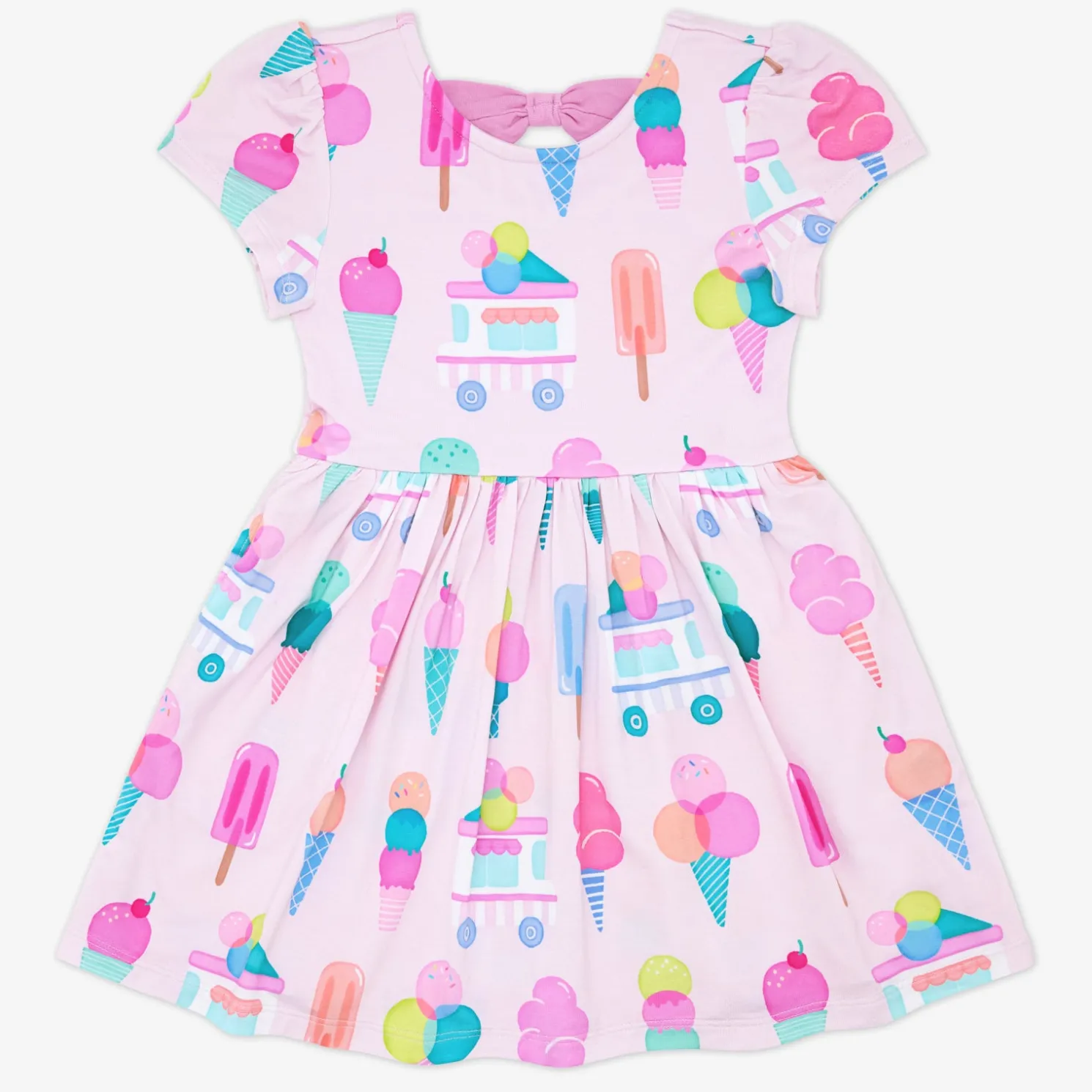 Sweet Scoops Bow Back Skater Dress