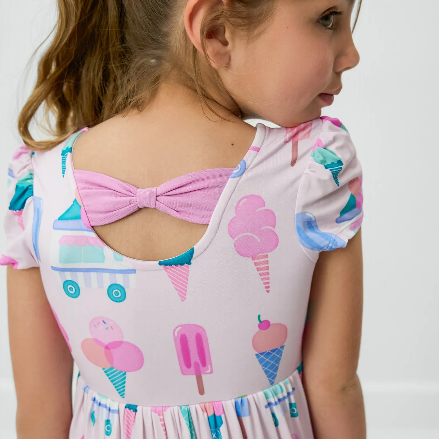 Sweet Scoops Bow Back Skater Dress