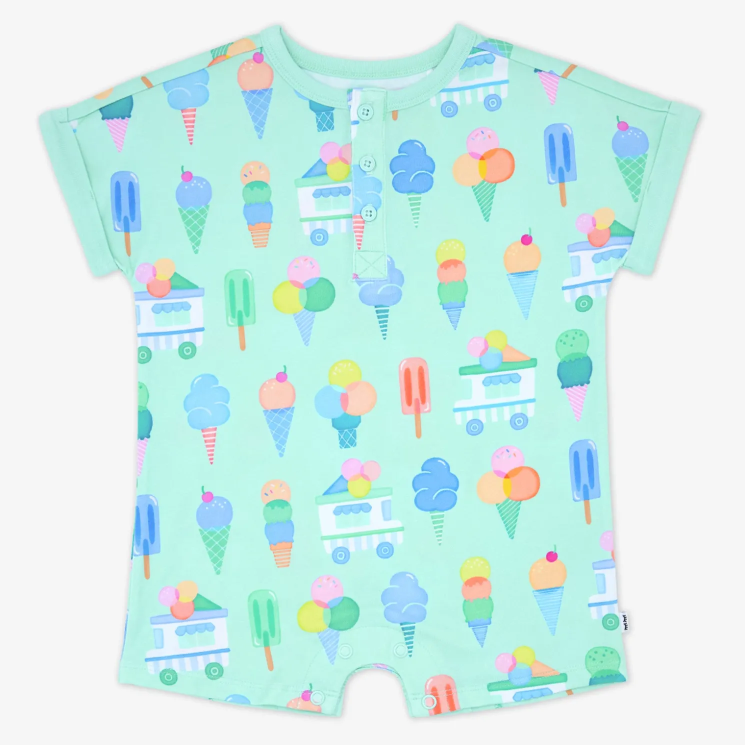 Sweet Scoops Dolman Henley Romper