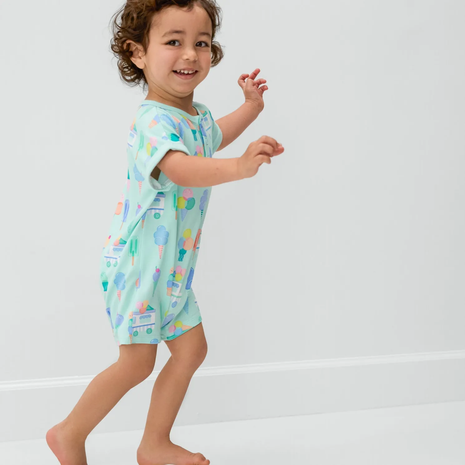 Sweet Scoops Dolman Henley Romper