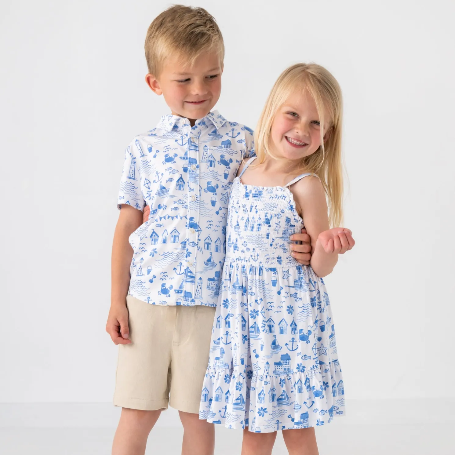 Tidal Treasures Button Down Polo