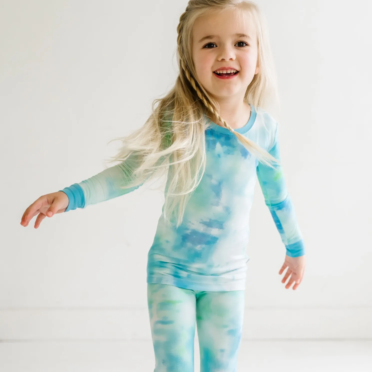 Tidepool Watercolor Two-Piece Pajama Set