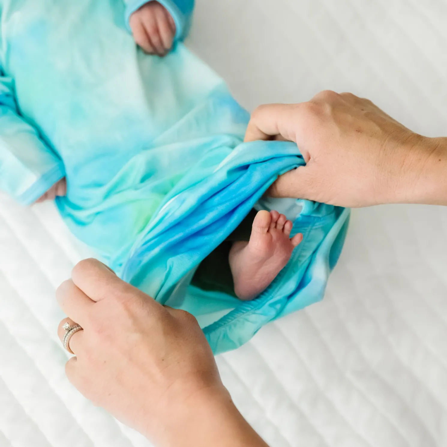 Tidepool Watercolor Infant Gown