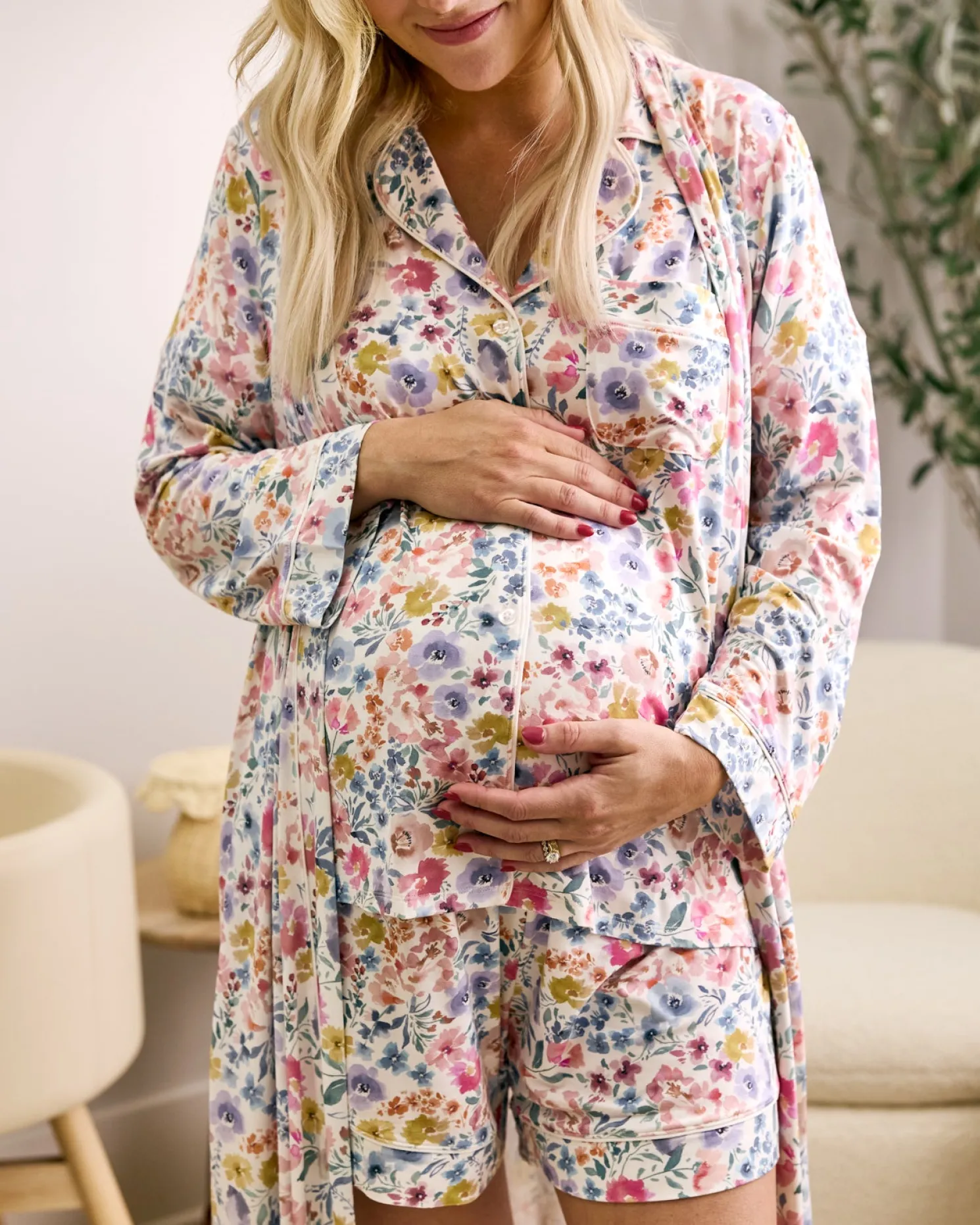 Tiny Blooms Women's Robe