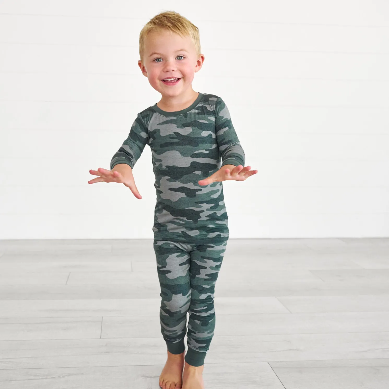 Vintage Camo Two-Piece Pajama Set