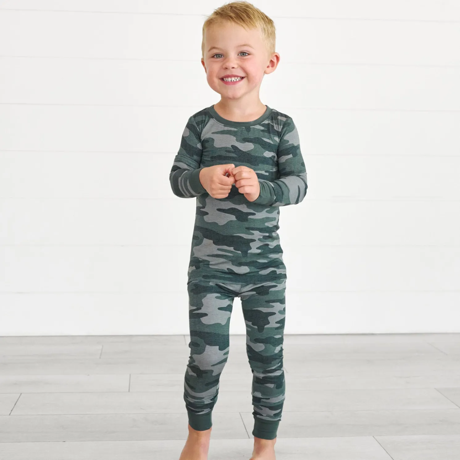 Vintage Camo Two-Piece Pajama Set