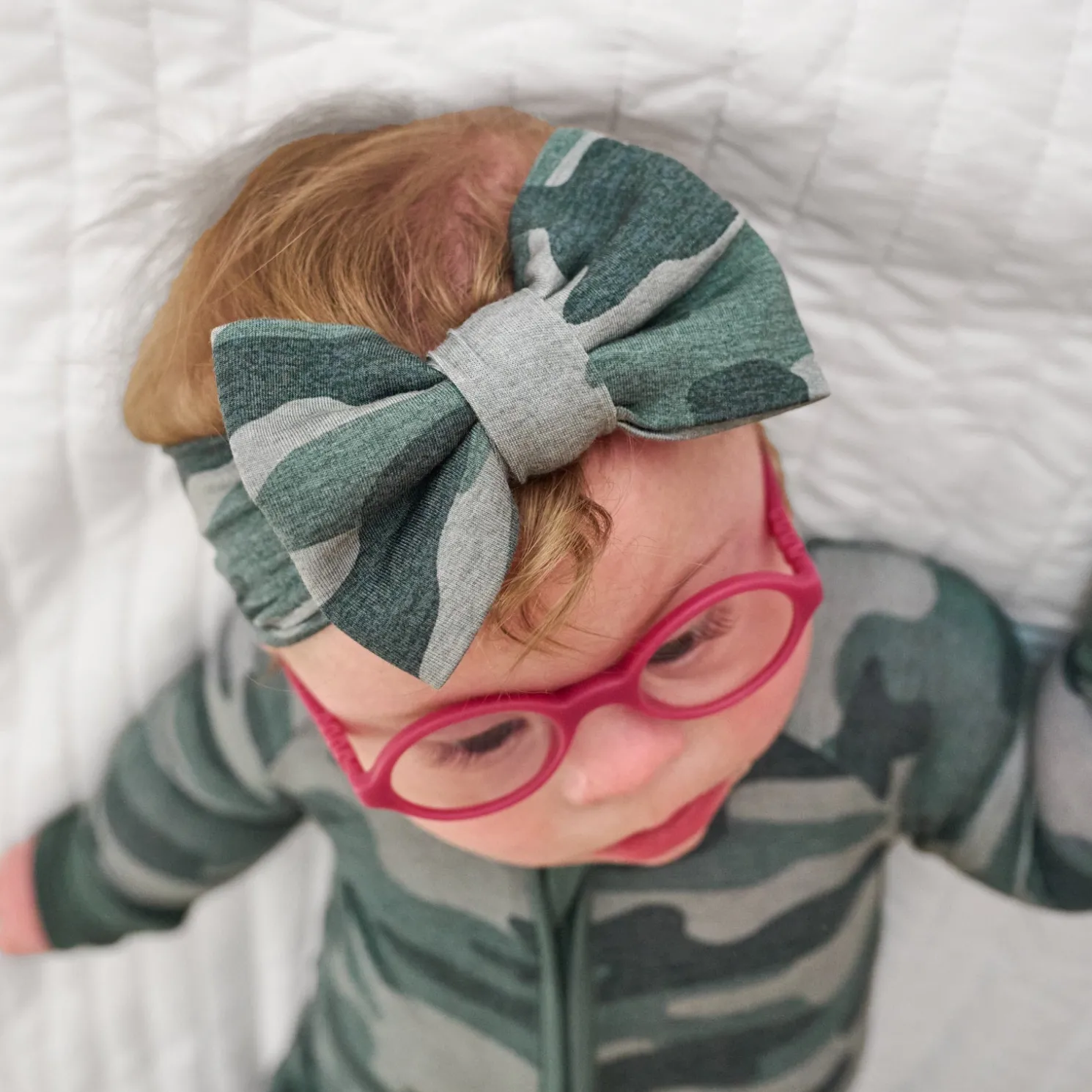 Vintage Camo Luxe Bow Headband