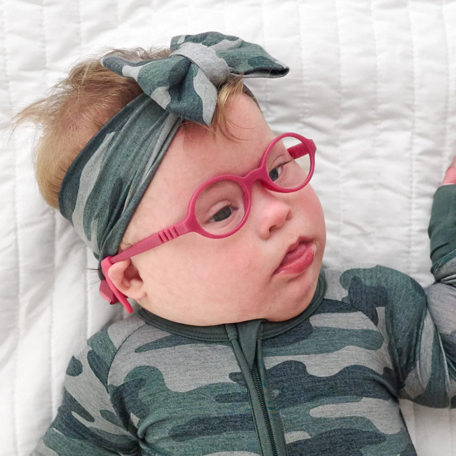 Vintage Camo Luxe Bow Headband