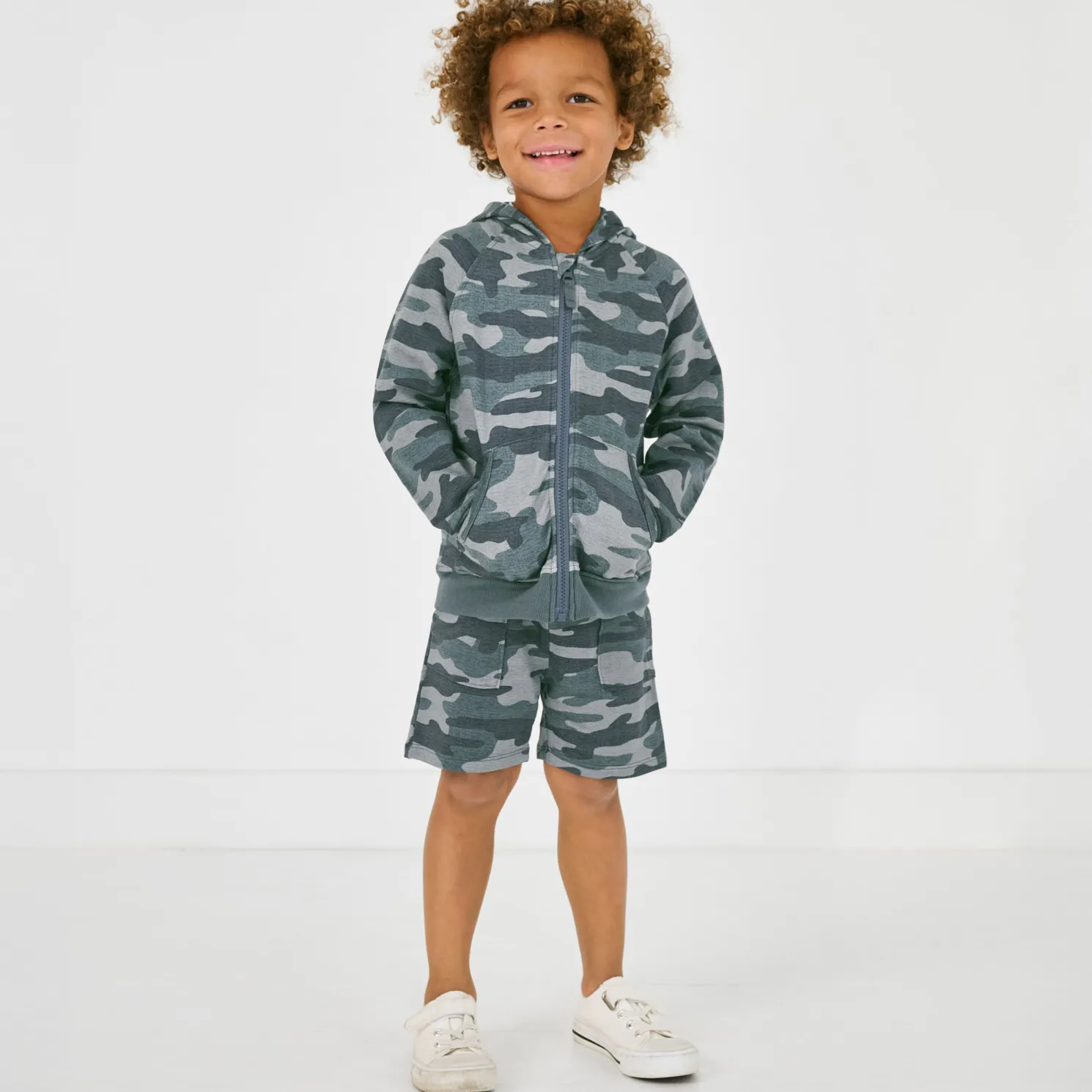 Vintage Camo Zip Hoodie