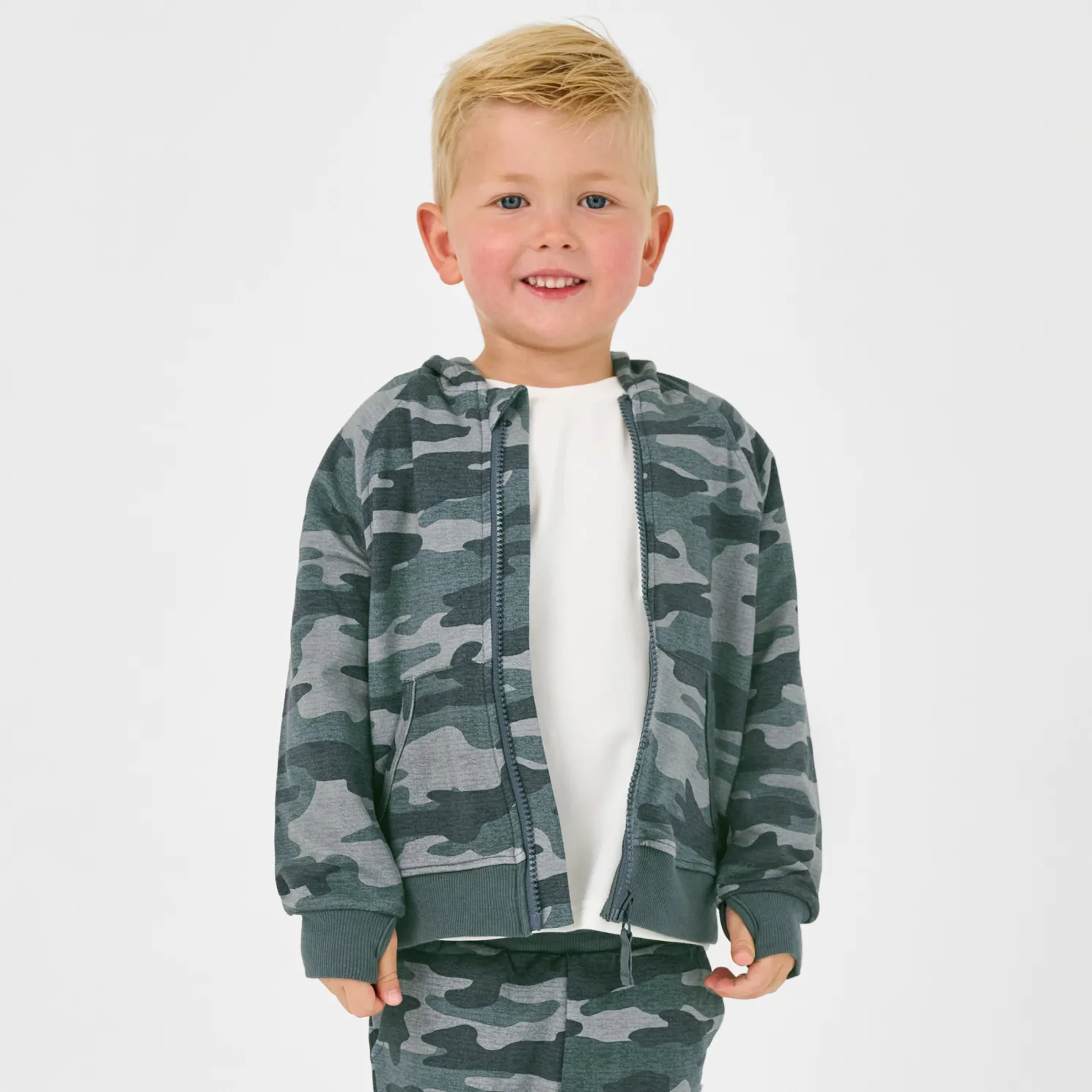 Vintage Camo Zip Hoodie