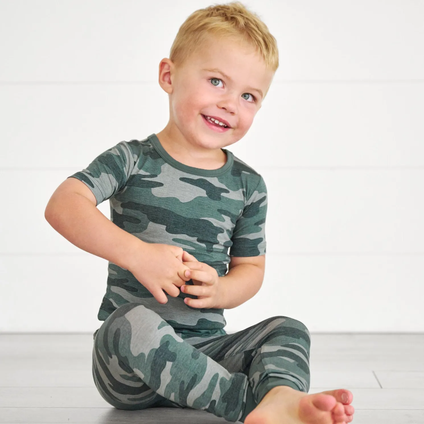 Vintage Camo Two-Piece Pajama Set