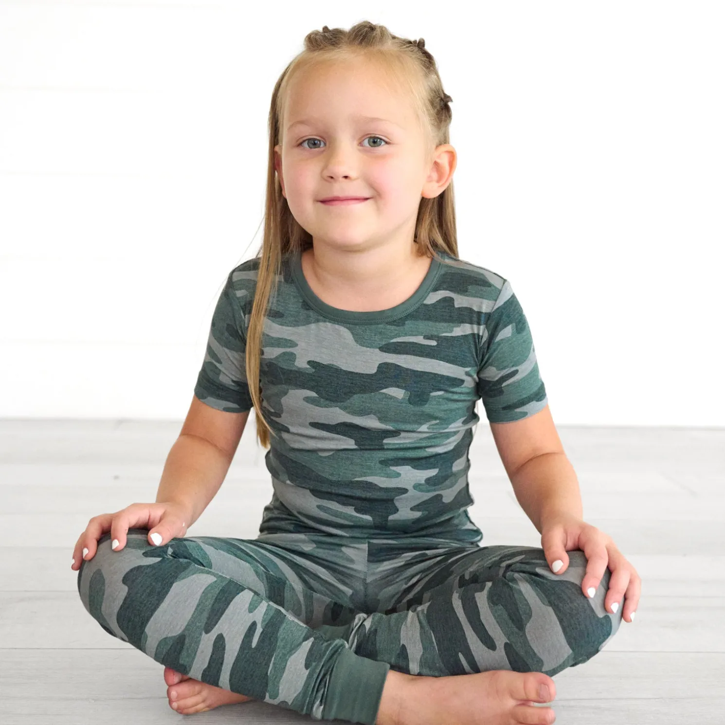 Vintage Camo Two-Piece Pajama Set