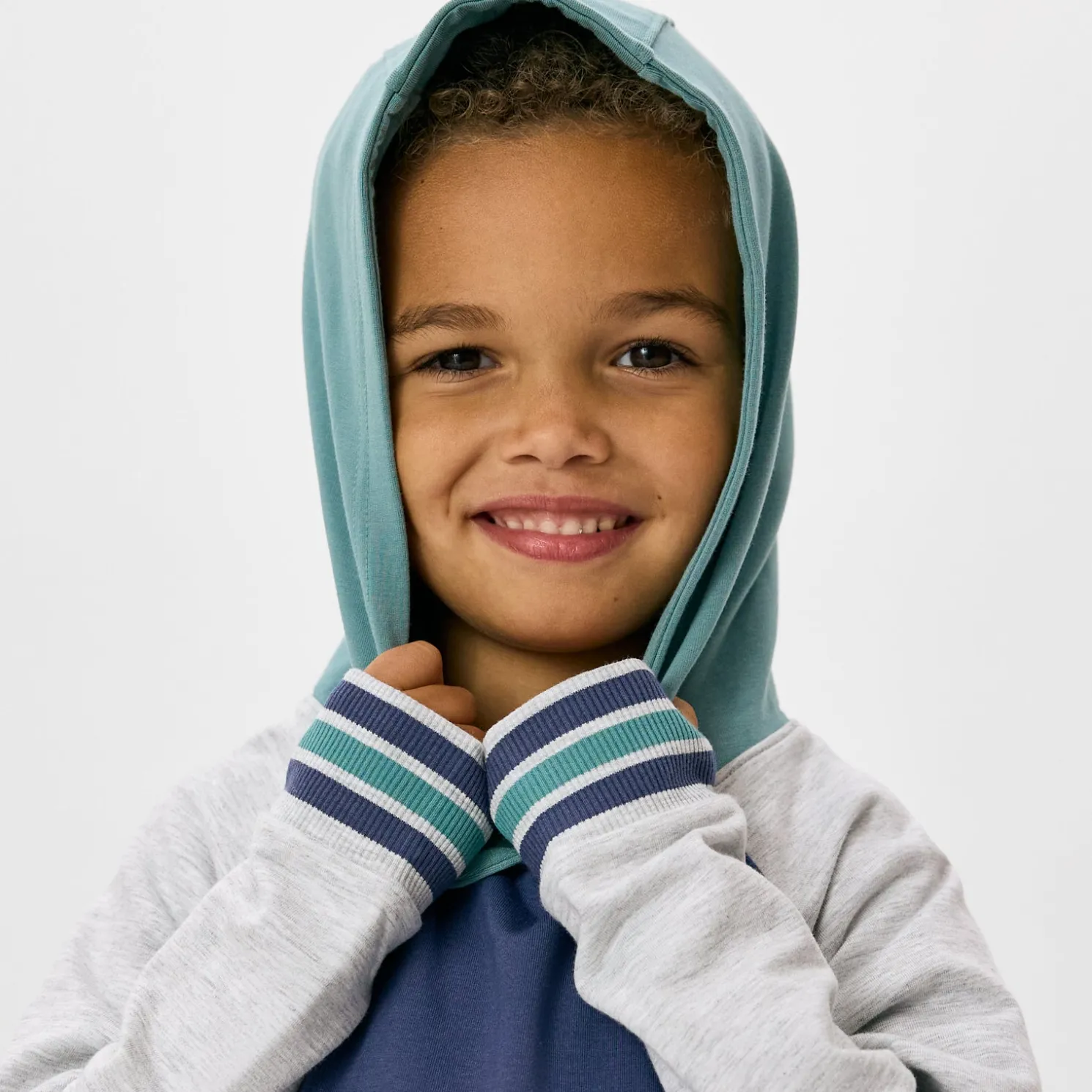 Vintage Navy Pullover Hoodie